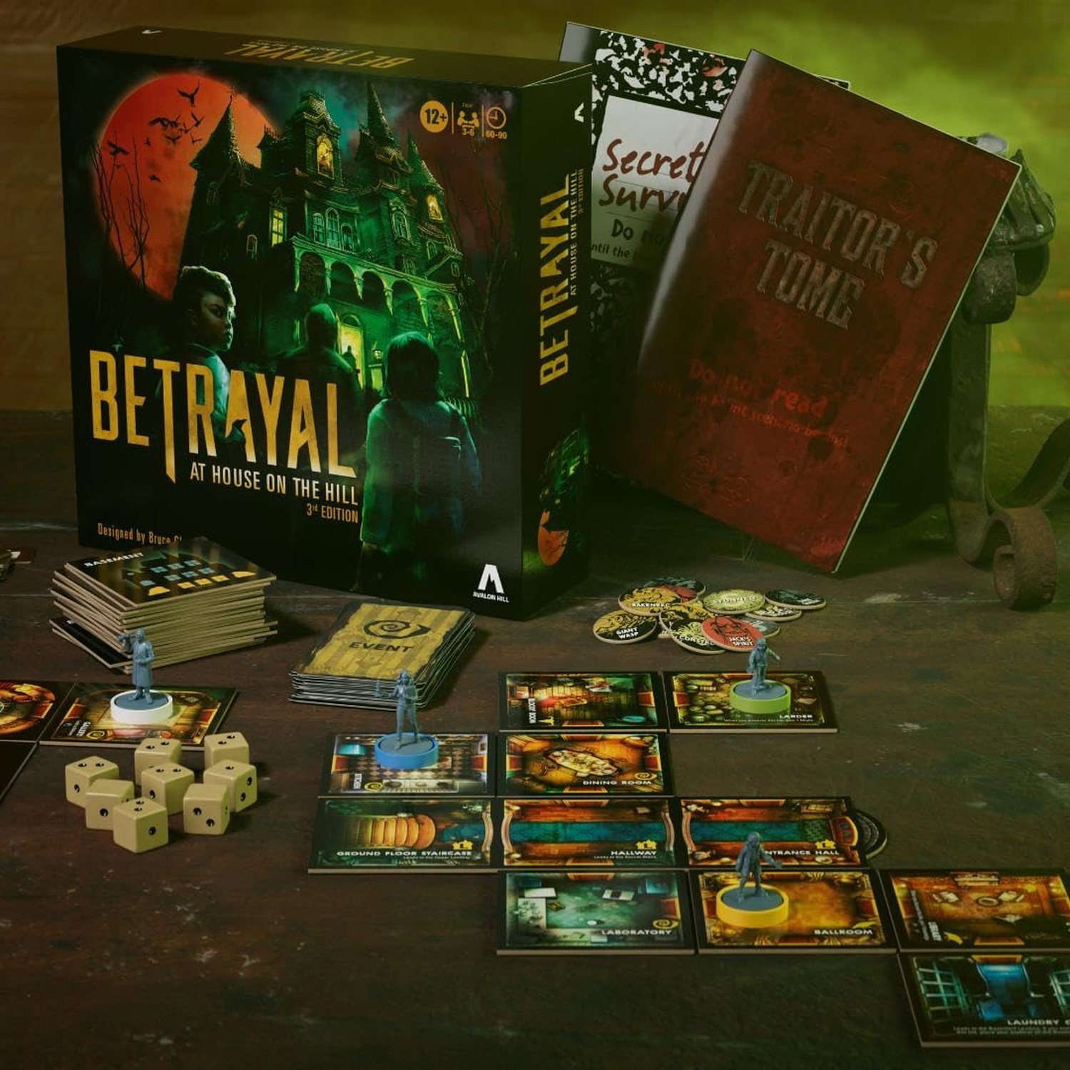Avalon Hill Hasbro Gaming Betrayal at The House on The Hill 3rd Edition Coope…