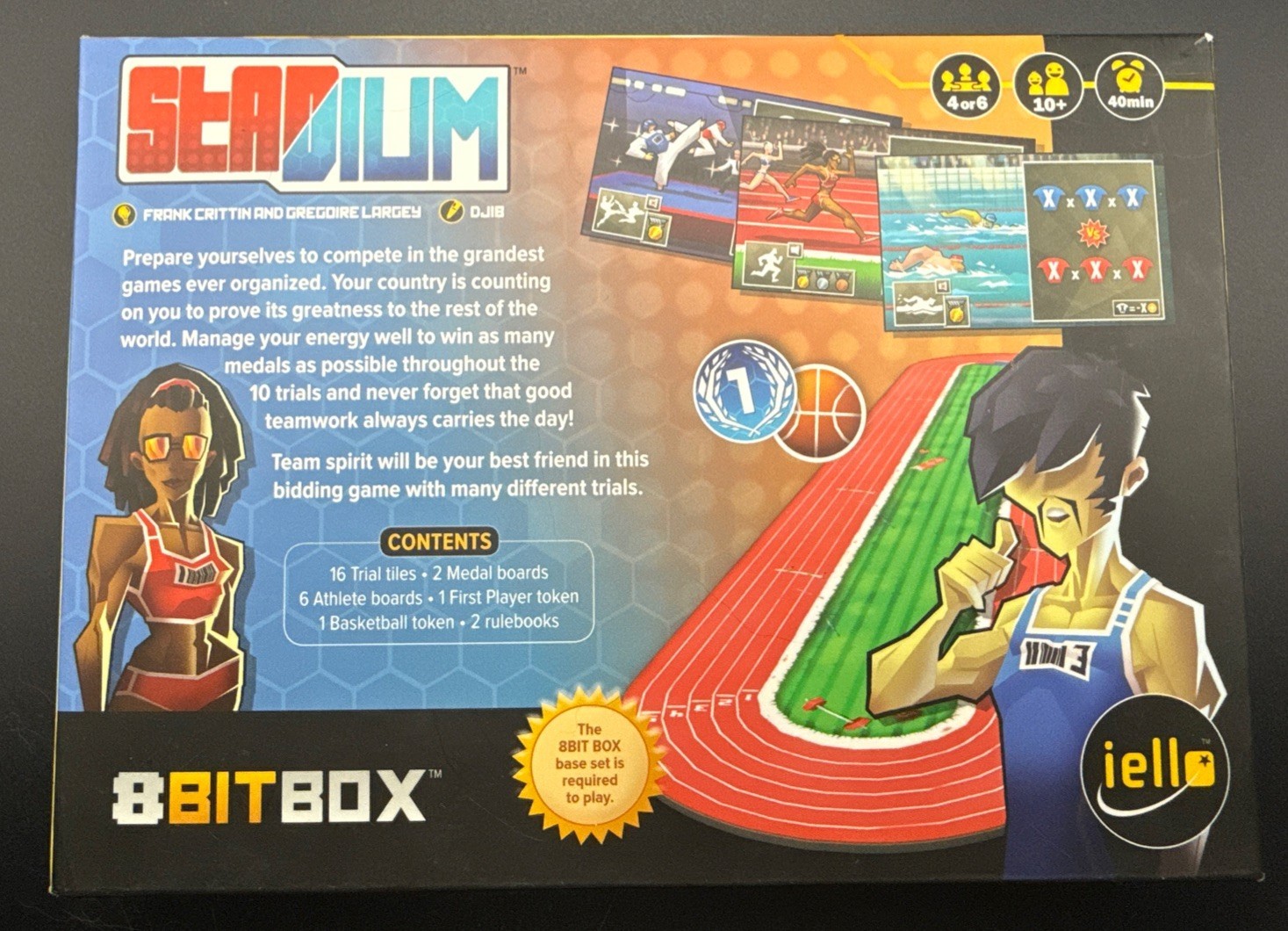 Eight Bit Box: Stadium Board Game -Very Good Box New Unused Contents, 4-6 Player