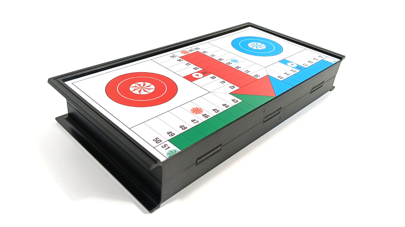 9.5” Magnetic Ludo Board Game Folding Strategy 4 Players Preowned Please Read