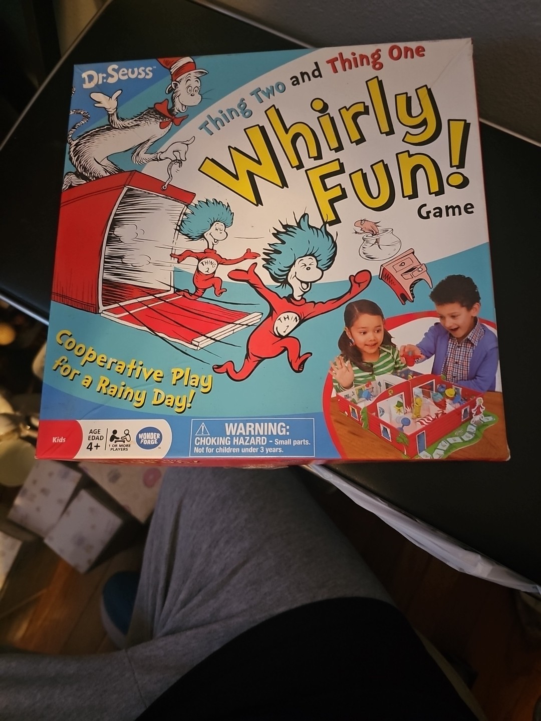 Dr. Seuss Whirly Fun Game COMPLETE Wonder Forge 2016 Kids Family Cat in the Hat