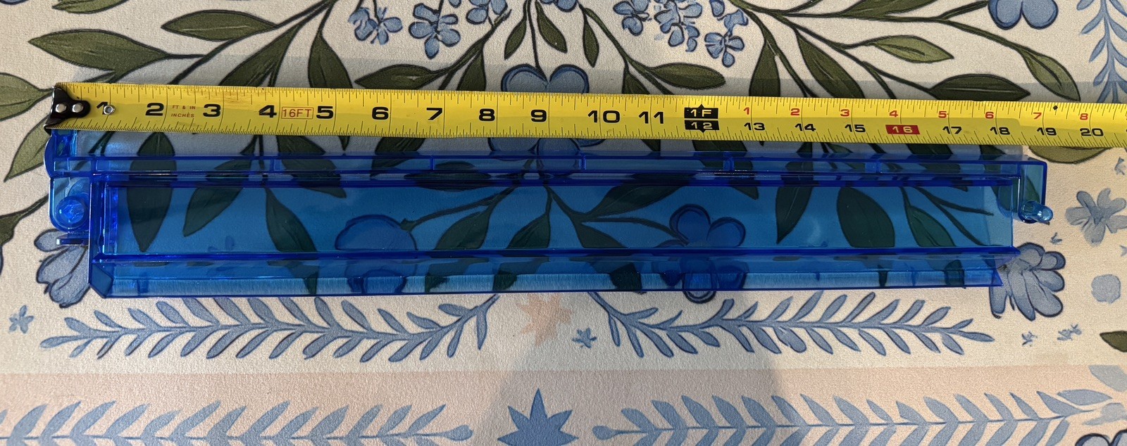 Modern Mahjong Racks with Built-in Pushers -Transparent Blue Acrylic, set of 4