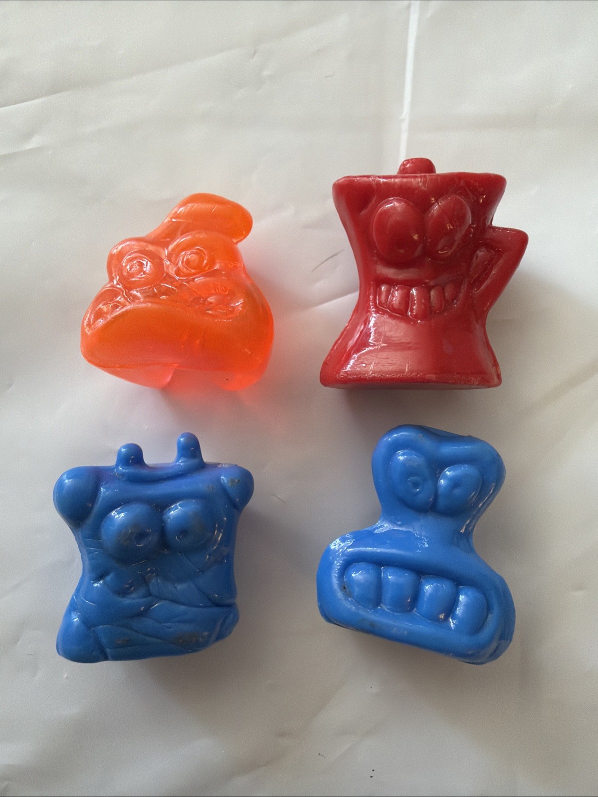 4 Vintage Gogo’s Crazy Bones Figures Lot 90s 2000s Collectible Toy Figurine