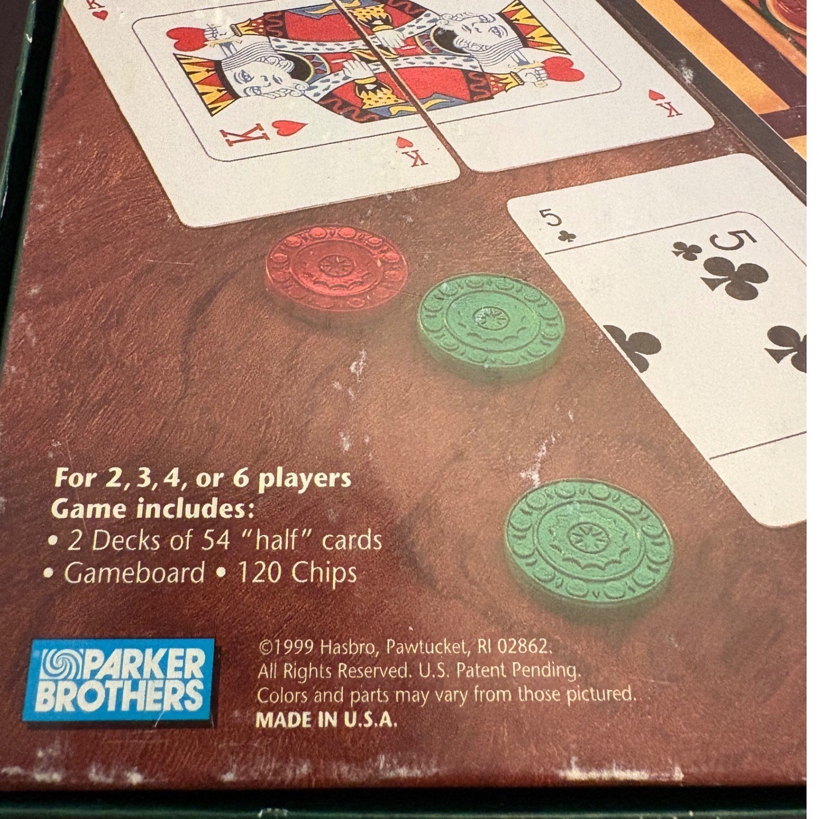 Split Board Game Parker Brothers Hasbro 1999 Vintage Card Strategy Game Complete