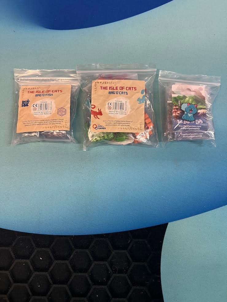 The Isle of Cats BAG’O’FISH & BAG’O’CATS PROMO UPGRADES + Enamel Pin Collection