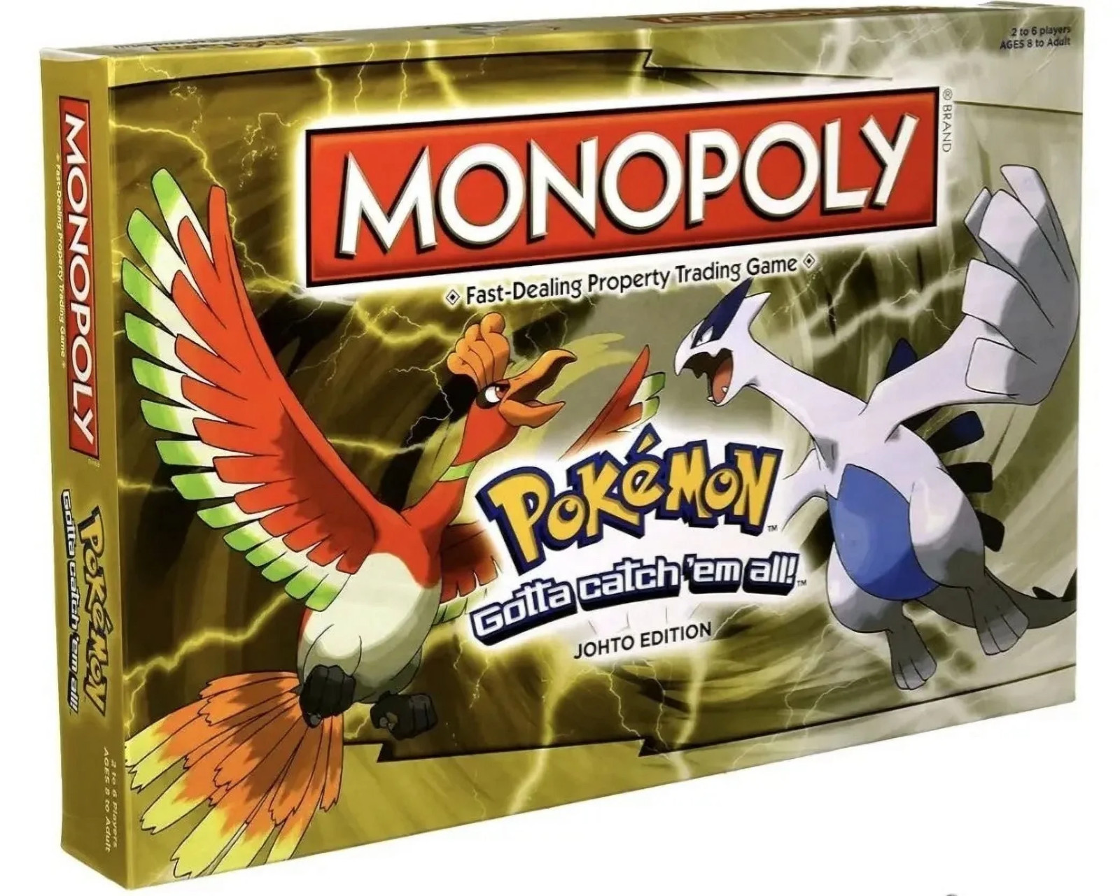 Monopoly Pokemon Johto Edition Board Game for 2-6 Players – New