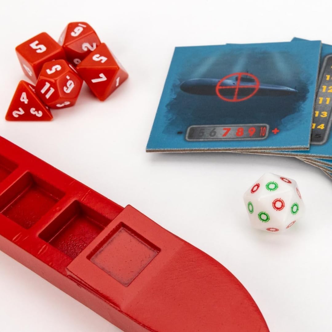 Fanroll Battleship Search and Destroy Board Game, Launch Dice to Sink Enemy Subs