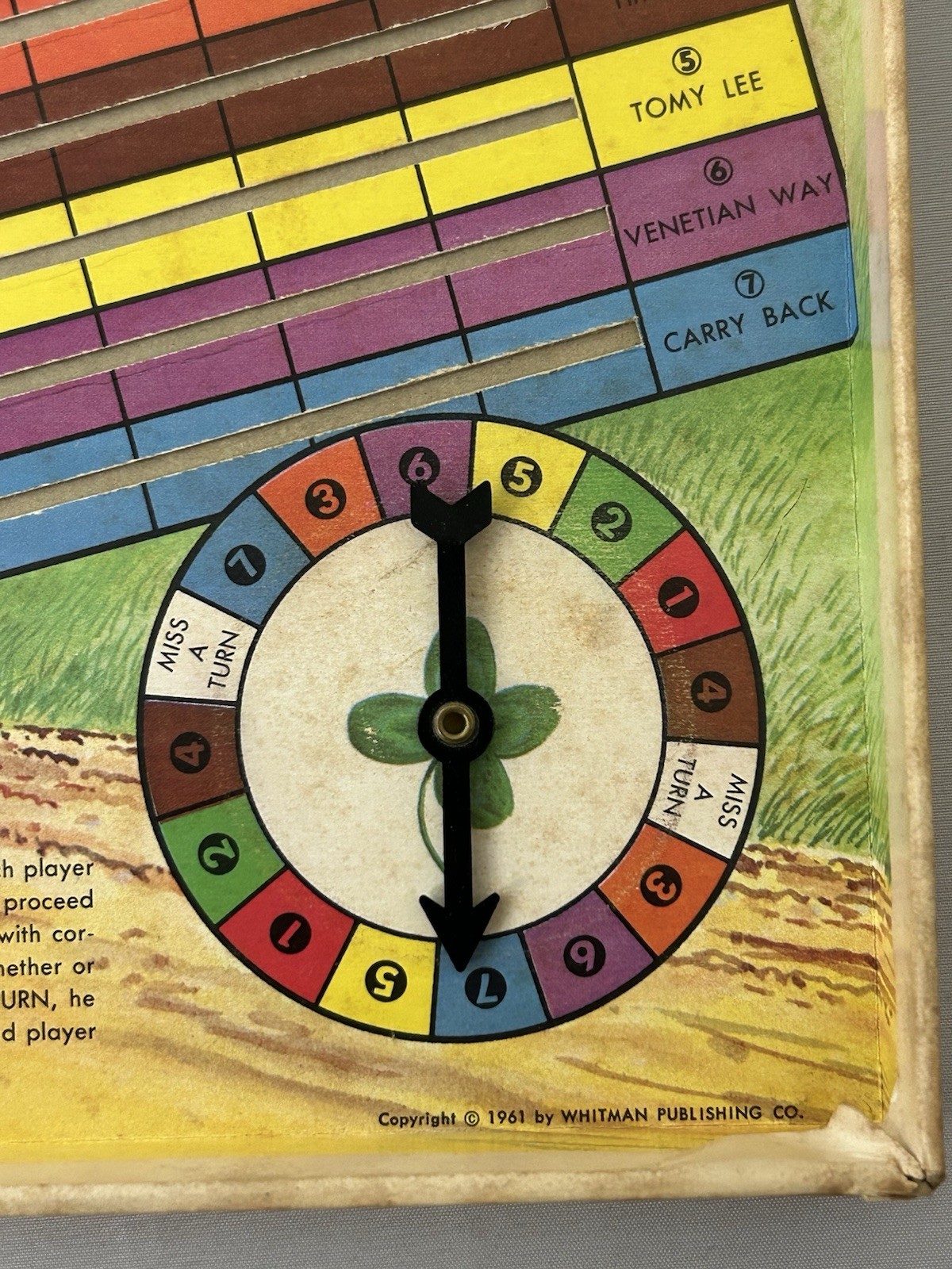 Vintage 1961 Kentucky Derby Racing Game #4636