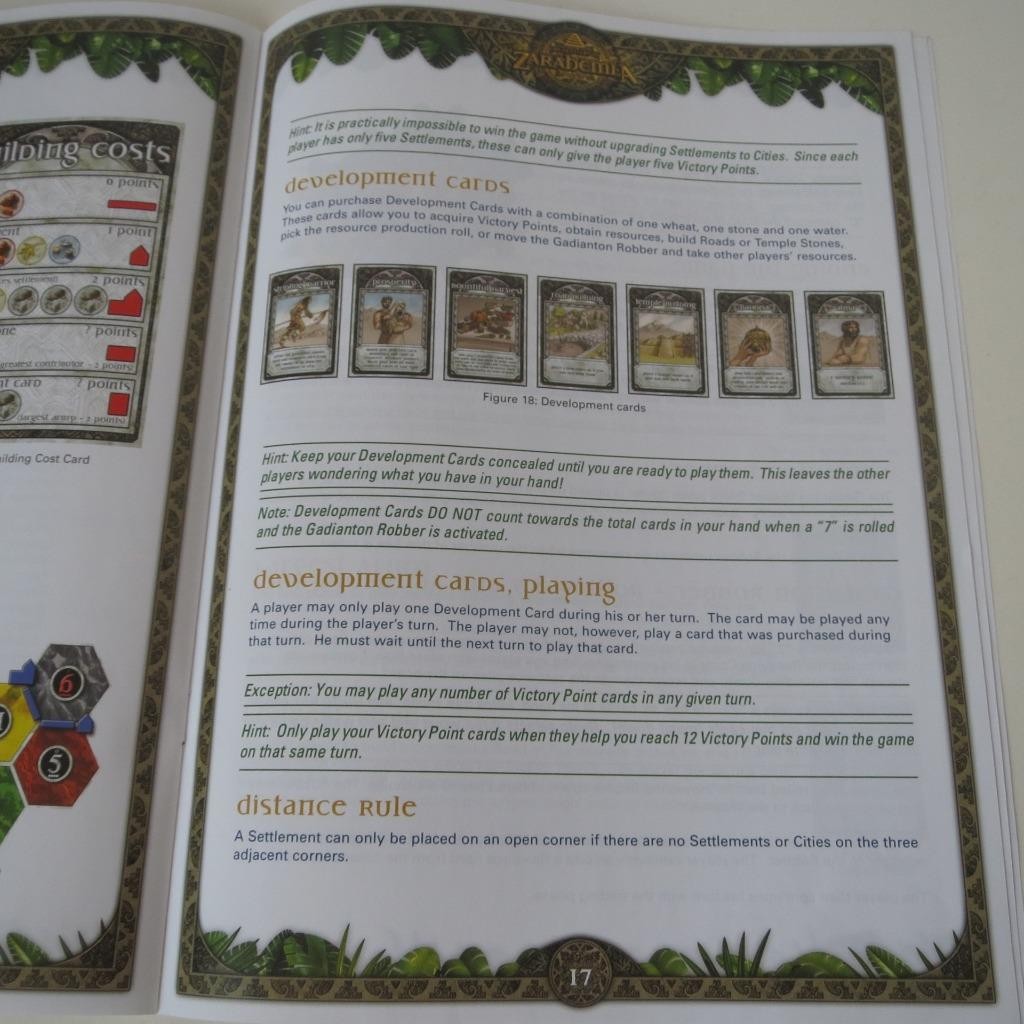 Settlers of Zarahemla Board Game Instruction Manual Book Replacement Parts
