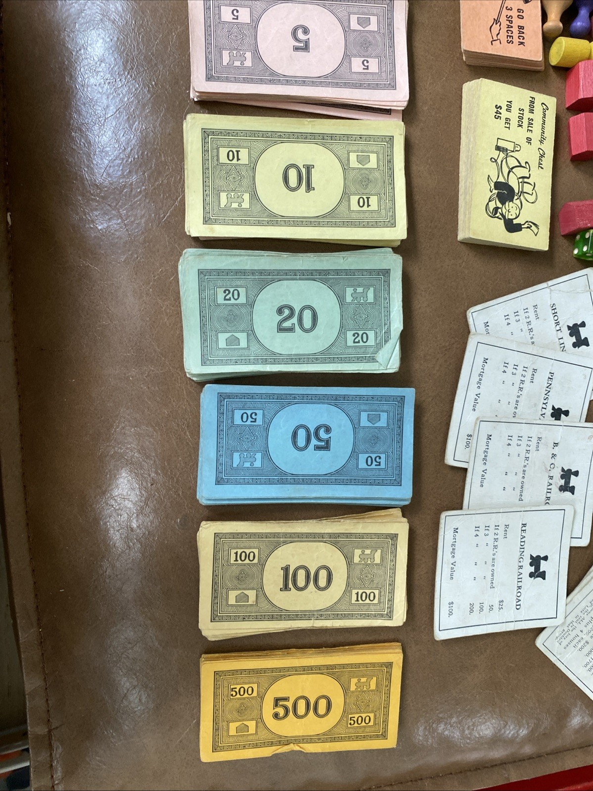 1935 Monopoly Set – Parker Bros. Blue Box, Single Patent No. 2,026,082 – Rare