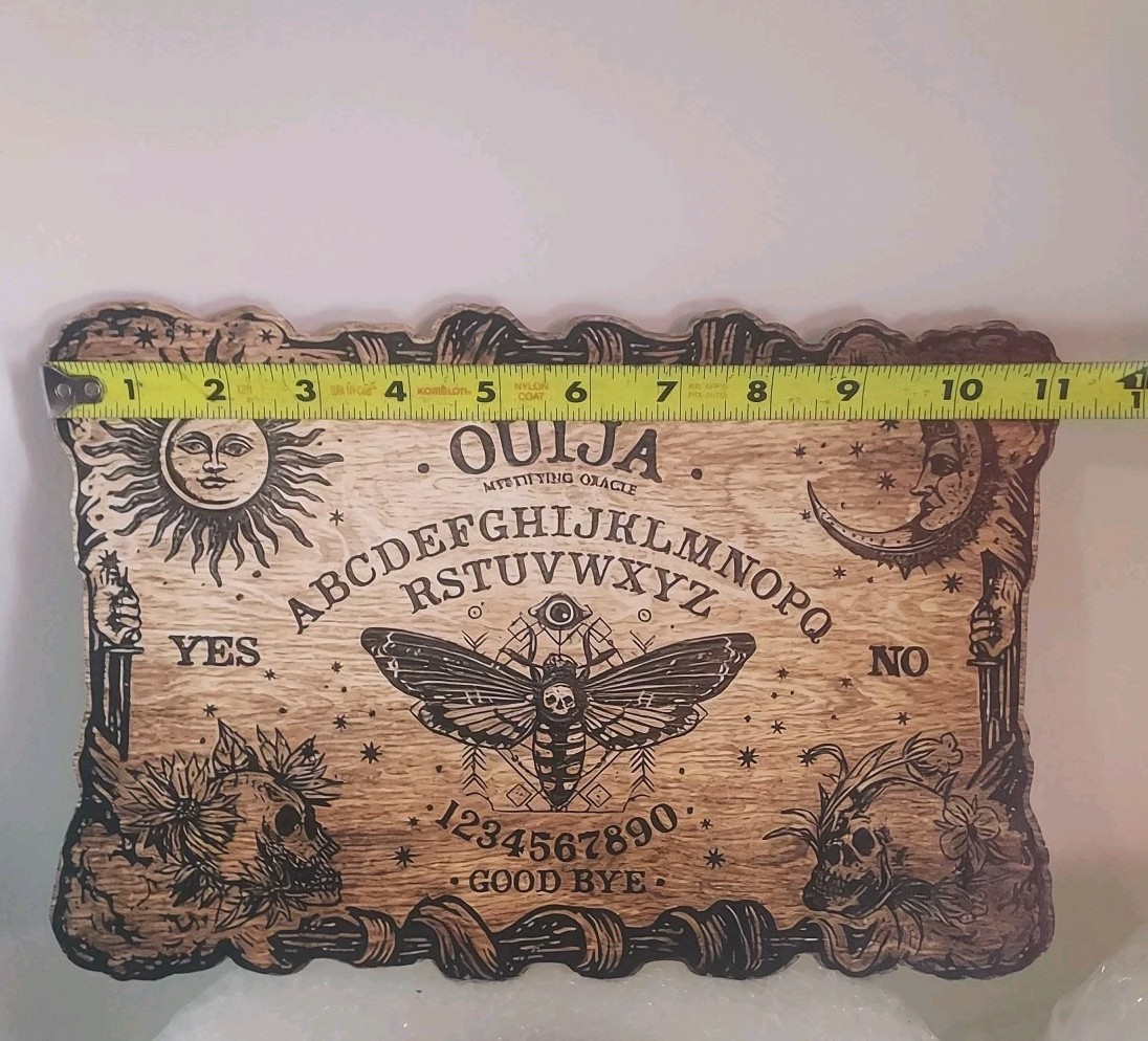 Vintage Style Wooden Ouija Board w/Planchette 30cm SMALL Spirit Board Halloween