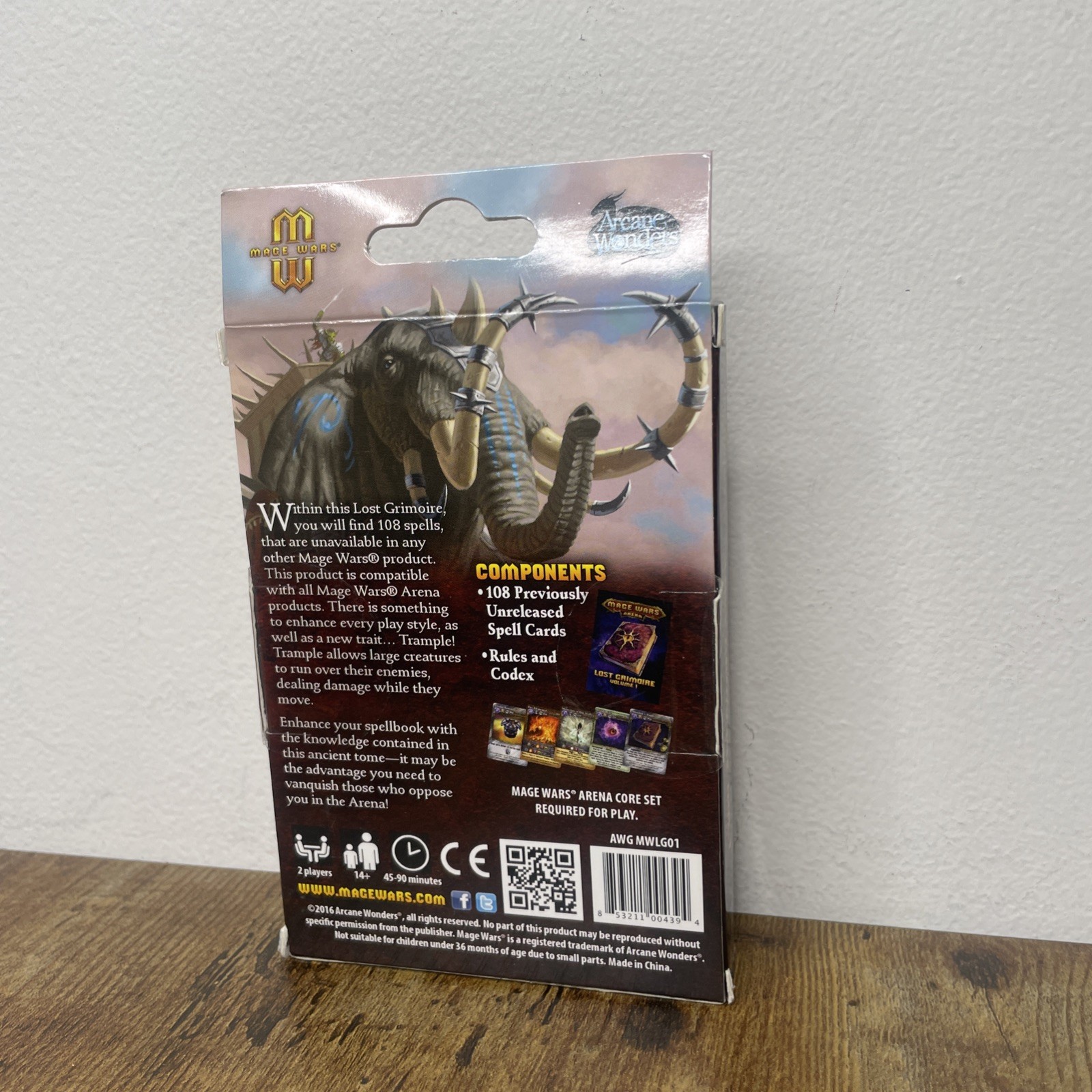 Arcane Wonders Boardgame Lost Grimoire Volume 1 Box New