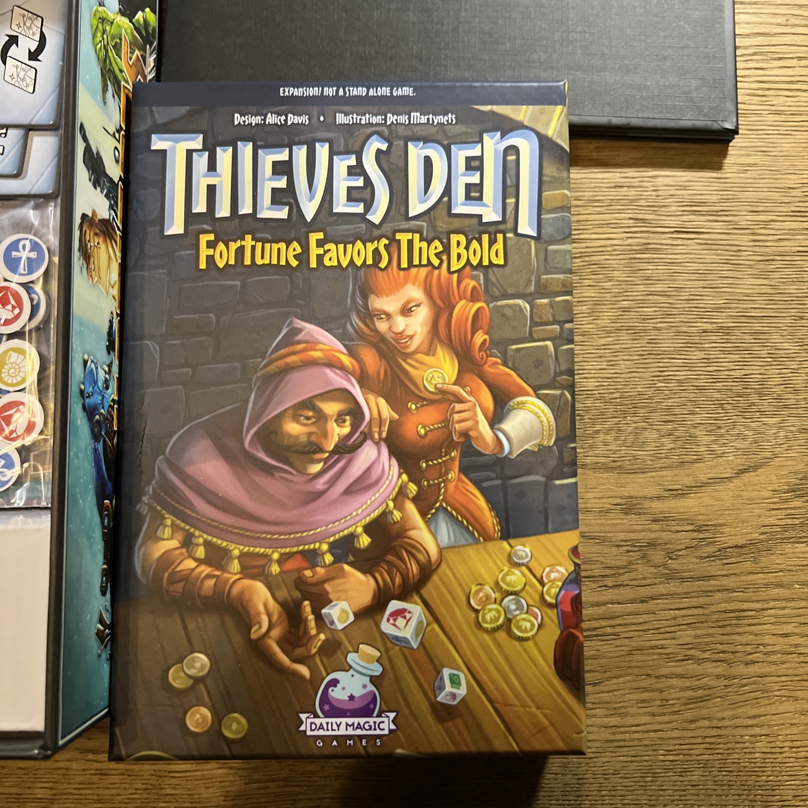 Thieves Den Board Game New Sealed + Fortune Favors the Bold Daily Magic Games