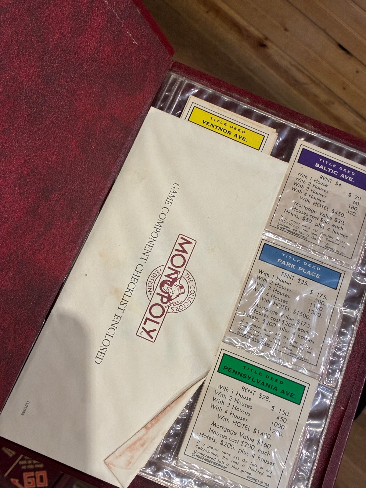 Original classic wooden monopoly board. Has all pieces and all money
