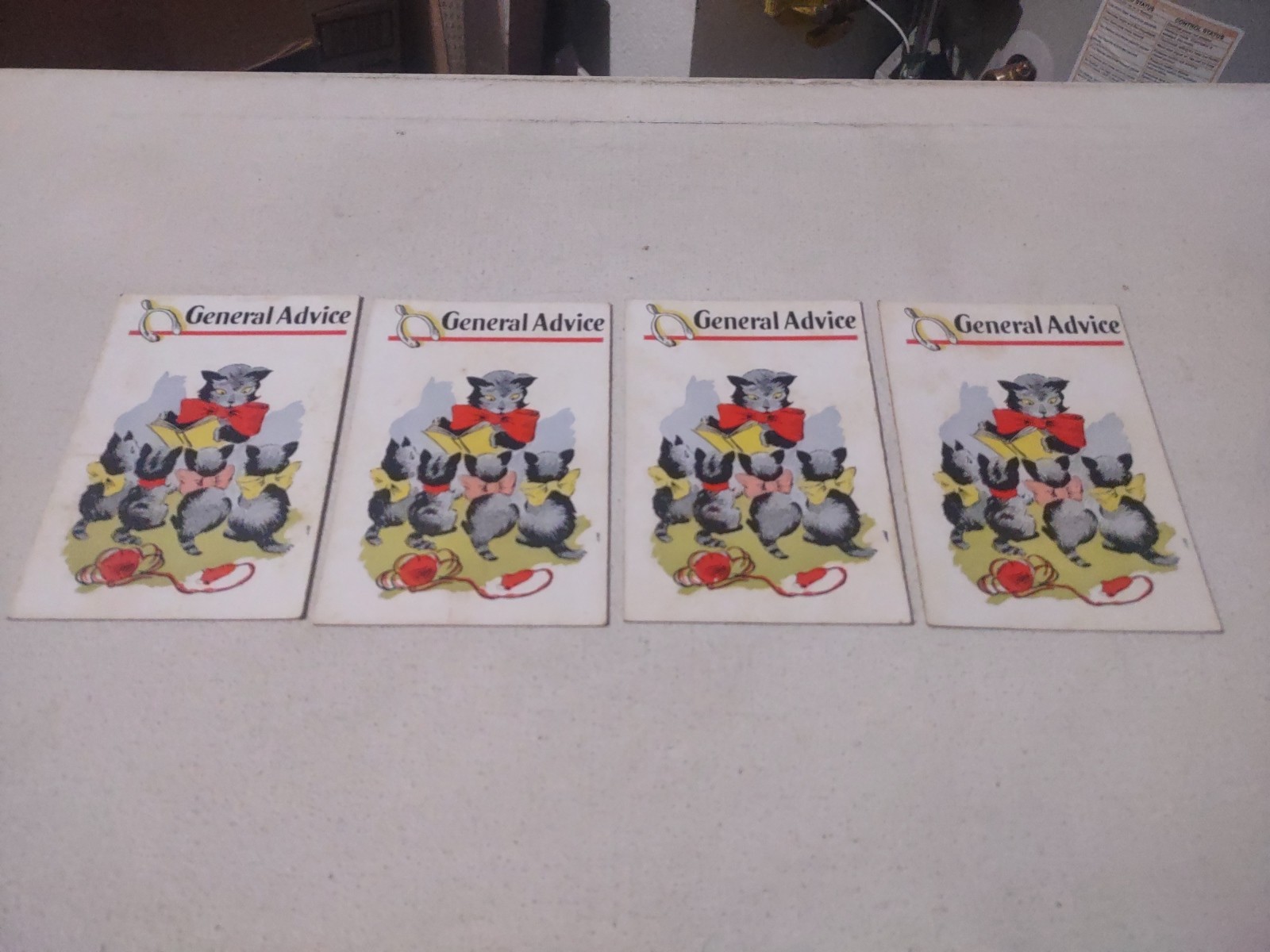 THE BLACK CAT FORTUNE TELLING CARD GAME COMPLETE W/BOX & INSTRUCTIONS 1940’S