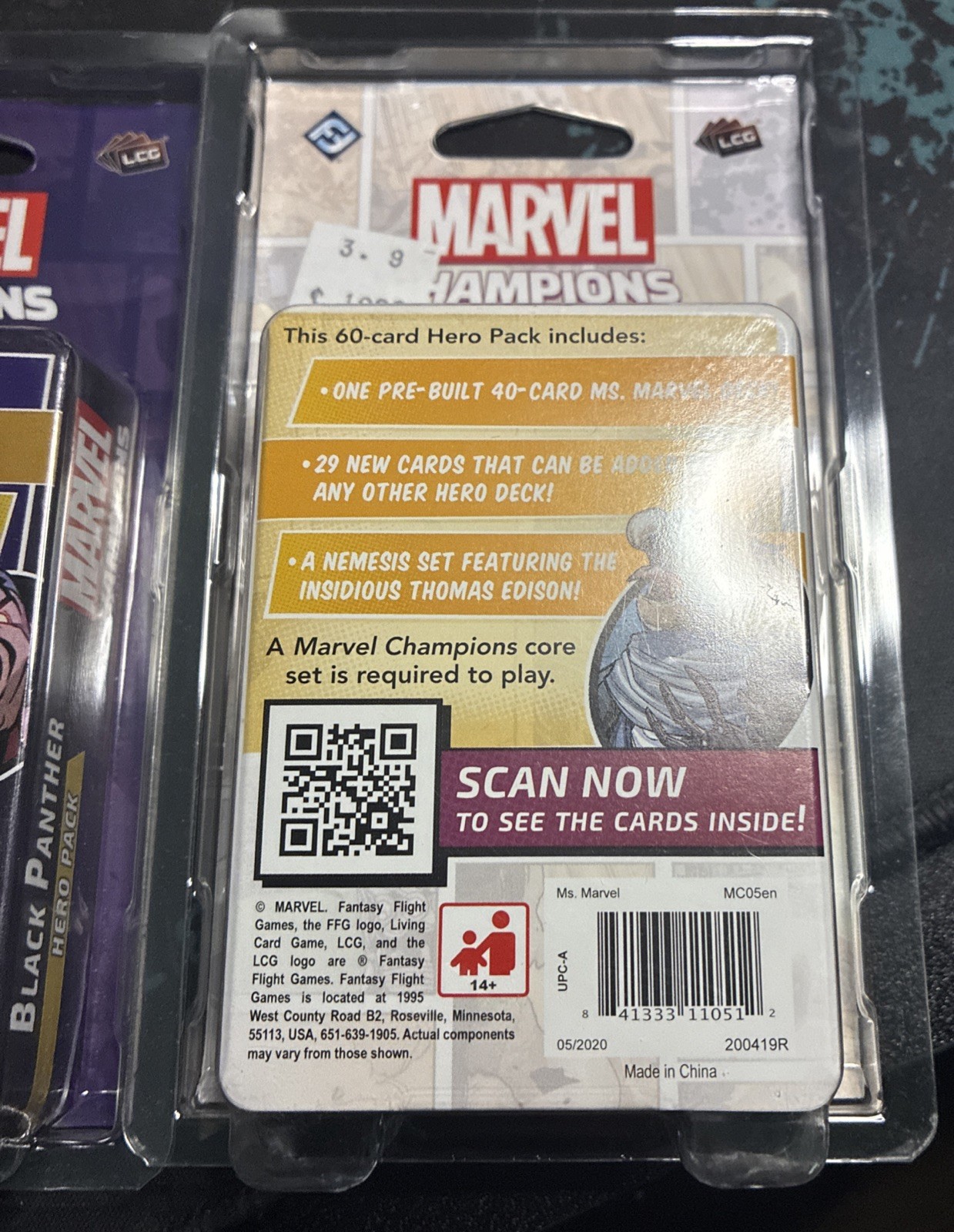 Ms. Marvel And Shuri Black Panther Hero Pack Marvel Champions LCG Board Sealed