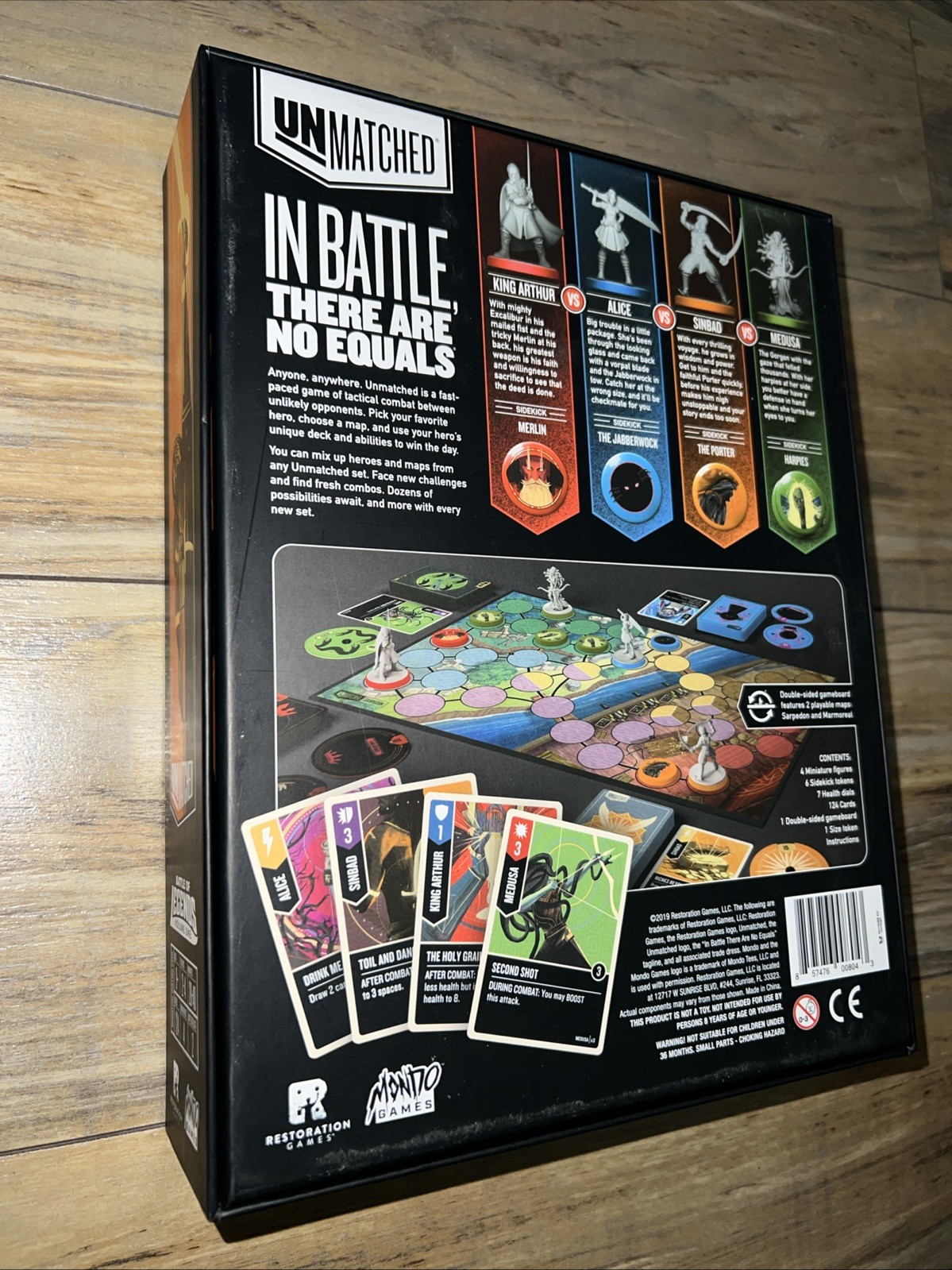 Unmatched Battle Of Legends Vol 1 Medusa Arthur Alice Sinbad Mondo Games COMPLET