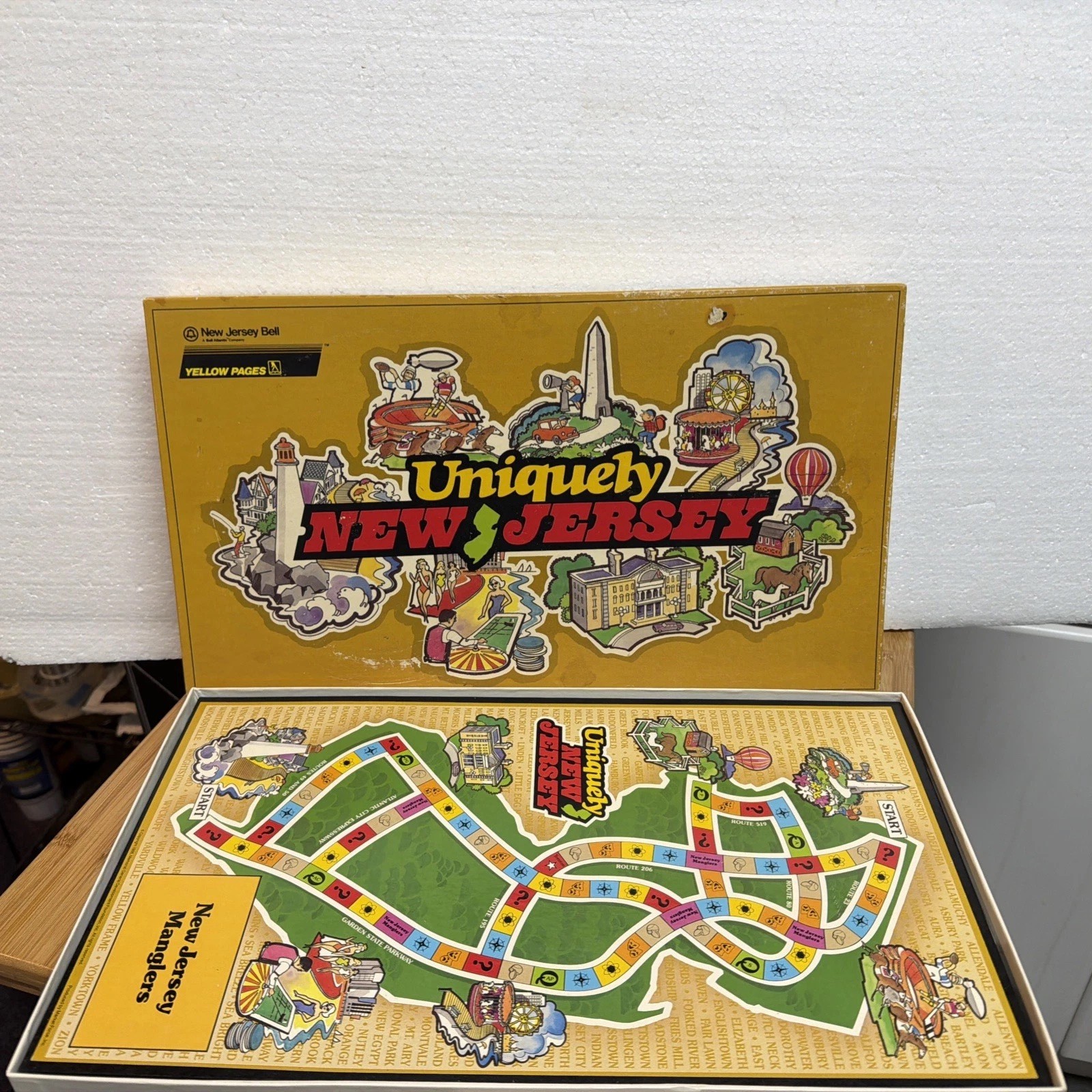 Uniquely New Jersey Board Game New Jersey Bell Yellow Pages Vintage 1986