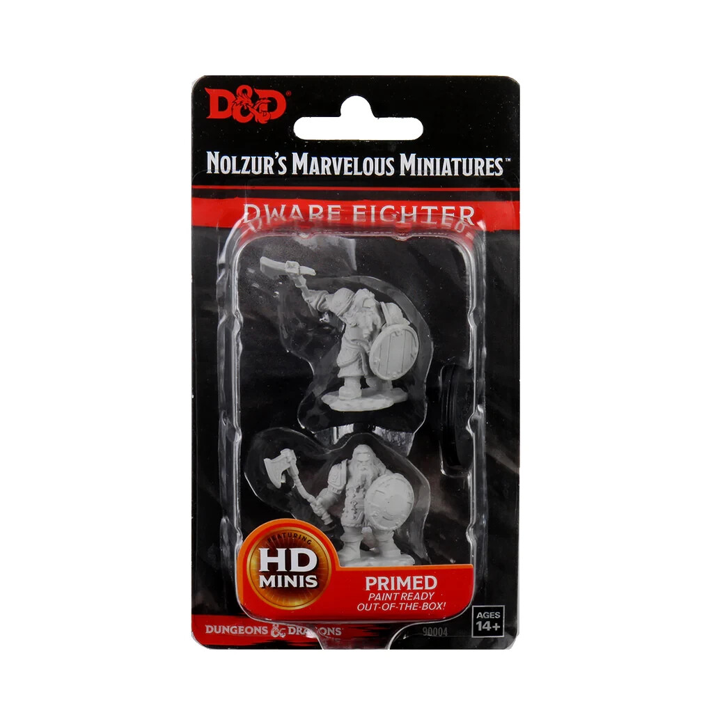DUNGEONS & DRAGONS MARVELOUS MINIATURES ~ DWARF MALE FIGHTER