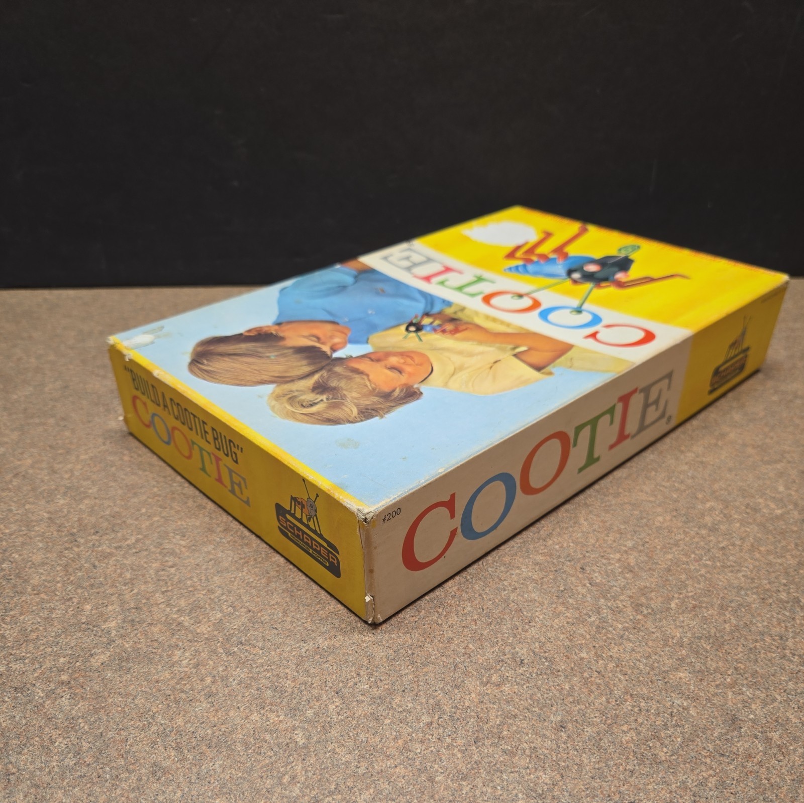 Vintage 1966 Schaper Build A COOTIE Bug Game Complete Nice Box