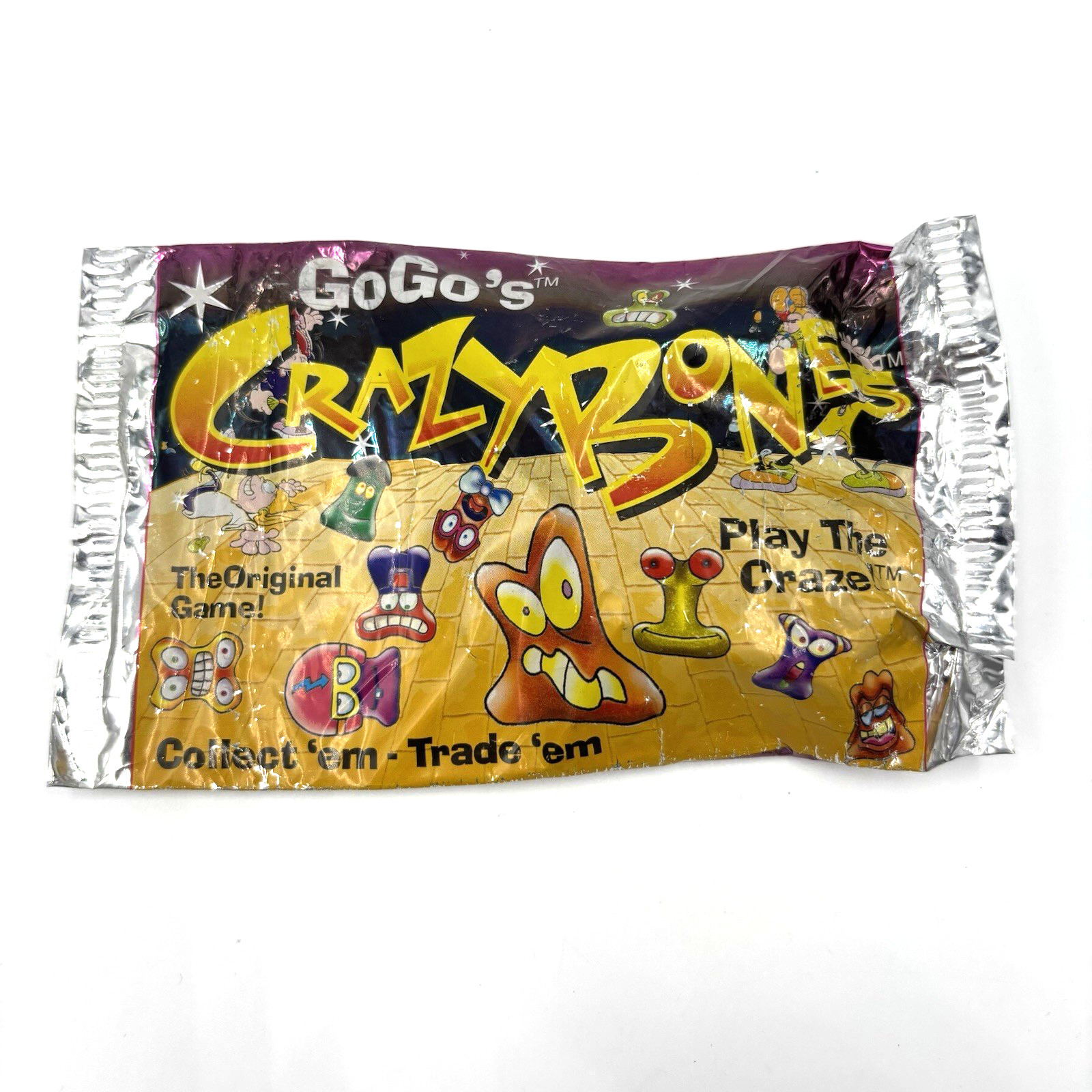1 New Pack of Original 1996 Gogos Crazy Bones Classic Series