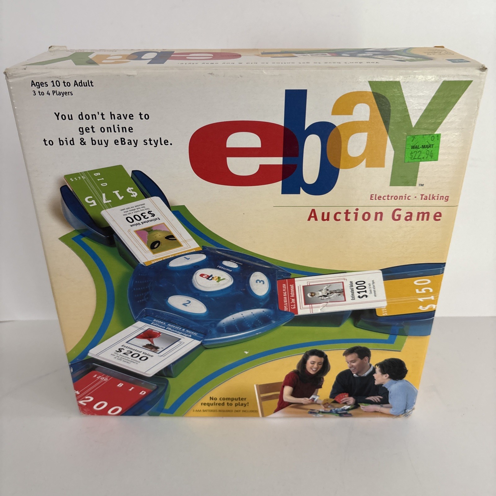 Vintage 2001 Parker Brothers Ebay Auction Board Game NEW SEALED