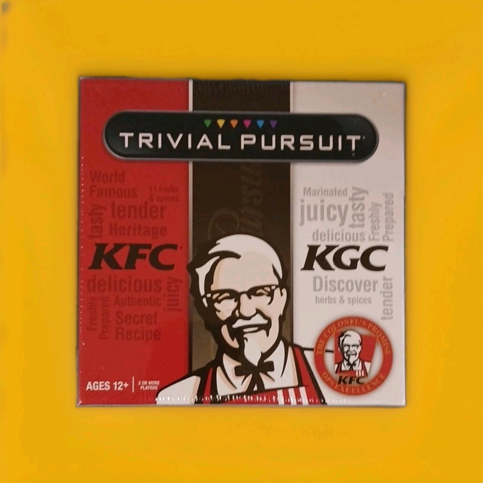 USAopoly Trivial Pursuit KFC Travel Size Trivia Game Ages 12+ 2 Players