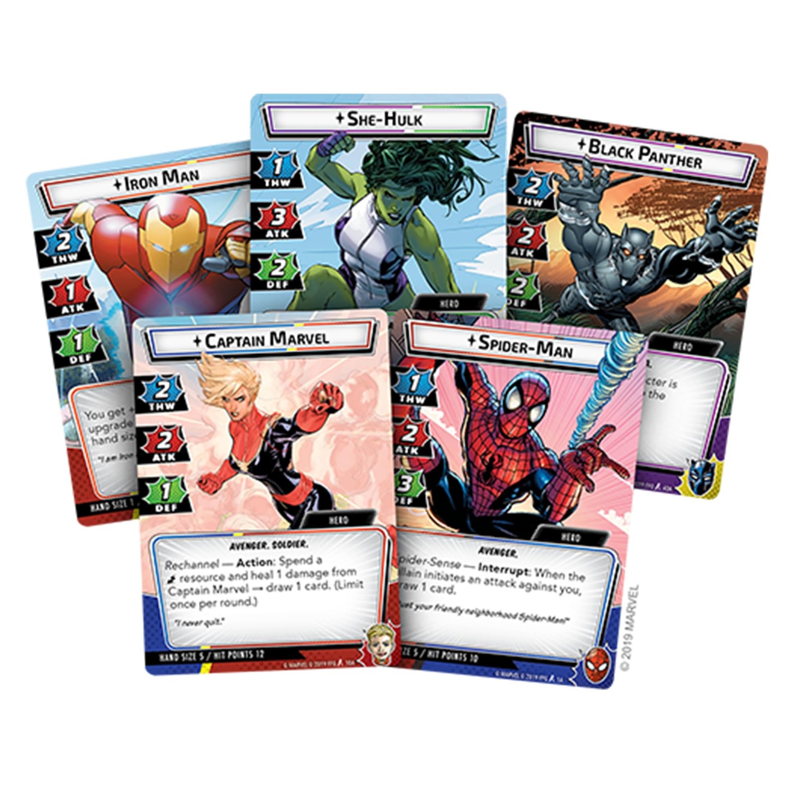 Asmodee Marvel Champions The Card Game (Core Set) – Main Game, Black