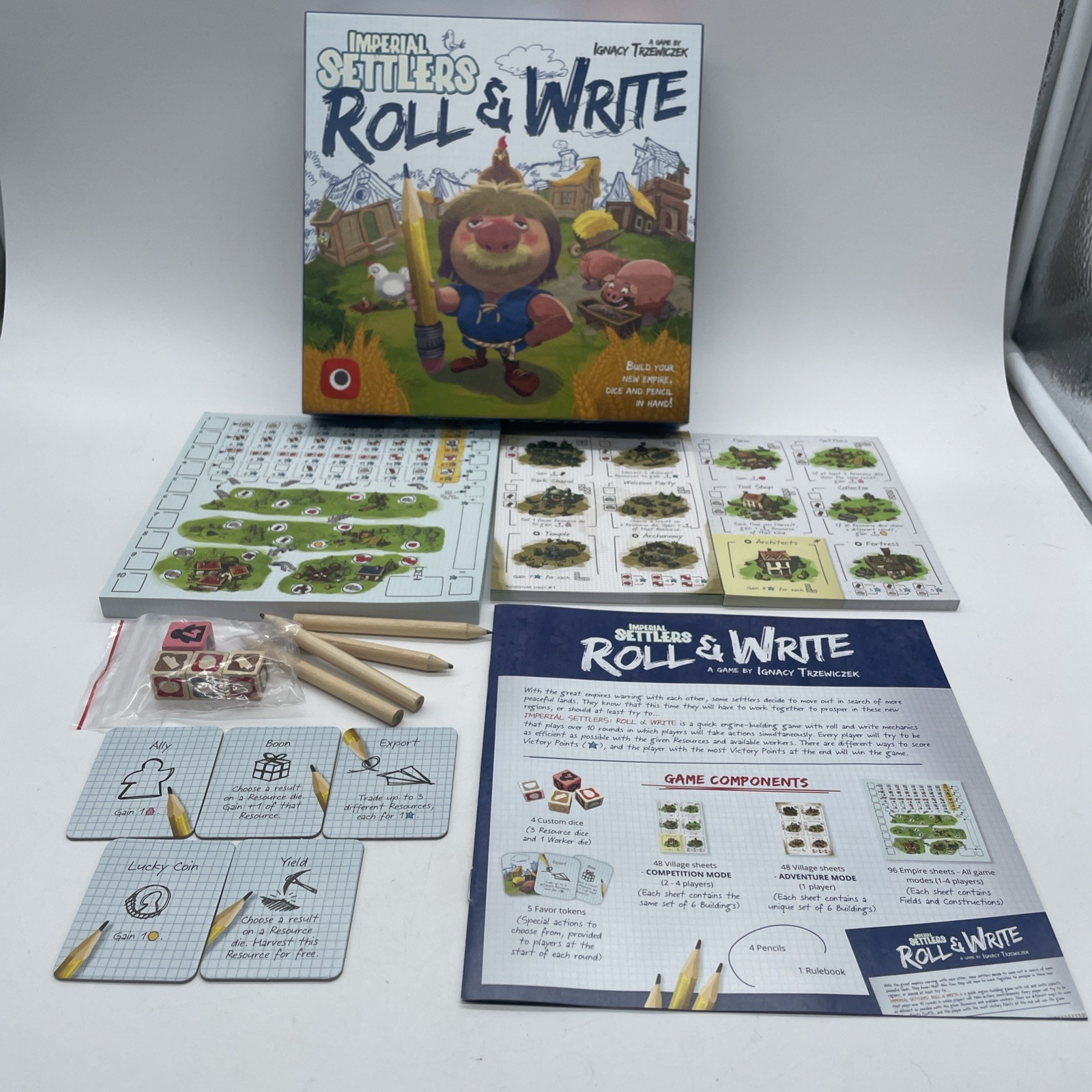 Imperial Settlers: Roll and Write by Ignacy Trzewiczek Portal Games 1-4 Players