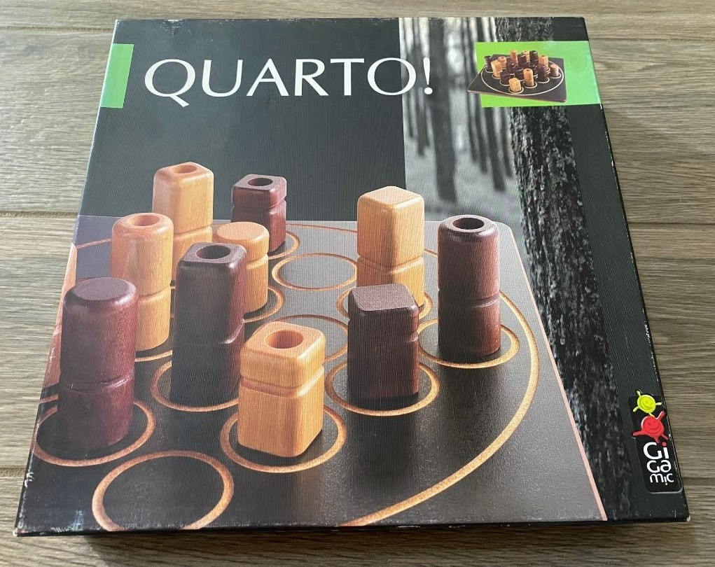 QUARTO Wooden Board Block Strategy Board Game – 100% Complete – 1991 Gigamic