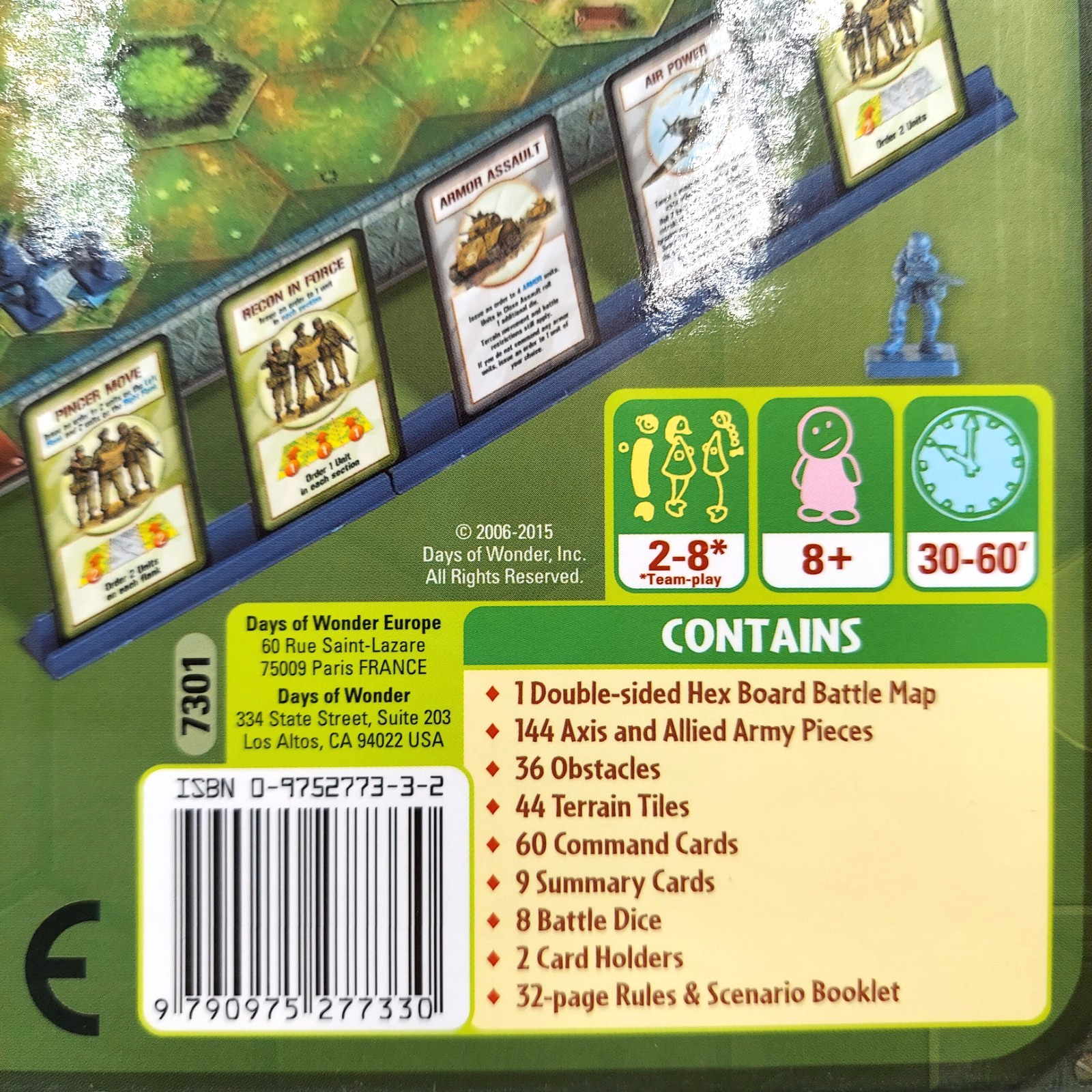 MEMOIR ’44 Days of Wonder Board Game – 7301 Richard Borg COMPLETE