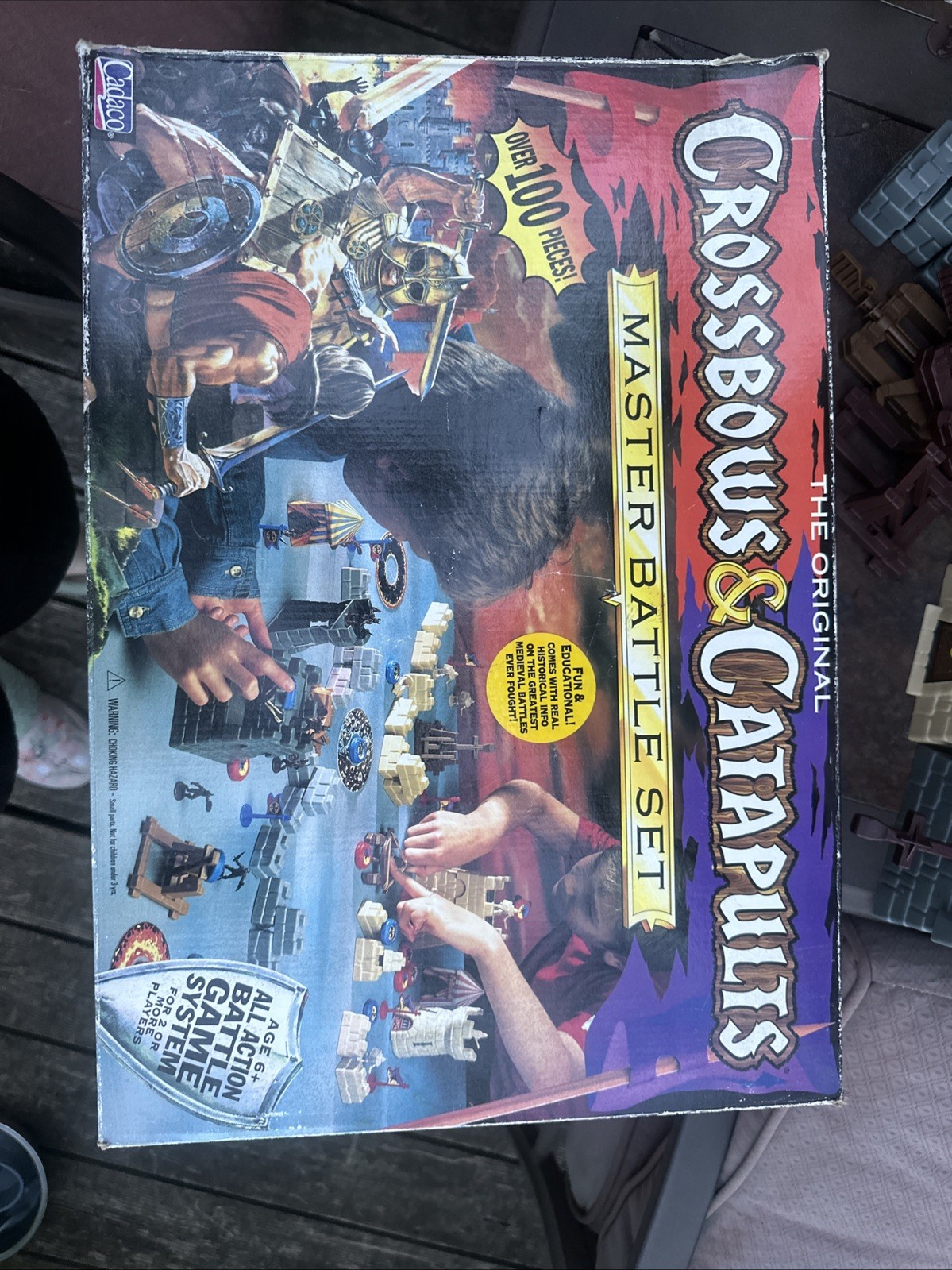 Crossbows And Catapults Master Battle Set 1997 Cadaco With Box Incomplete