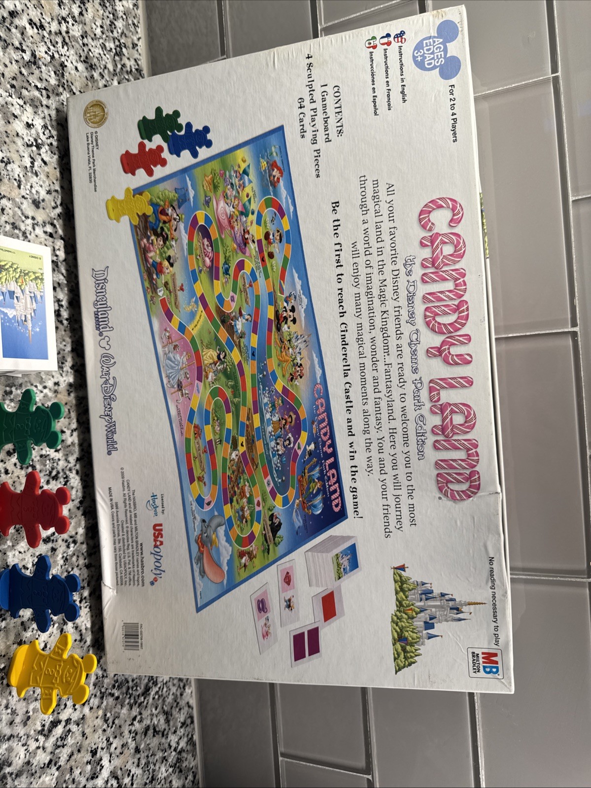 CANDYLAND: Disney Theme Park Edition Board Game (2009) Disneyland DISNEY WORLD