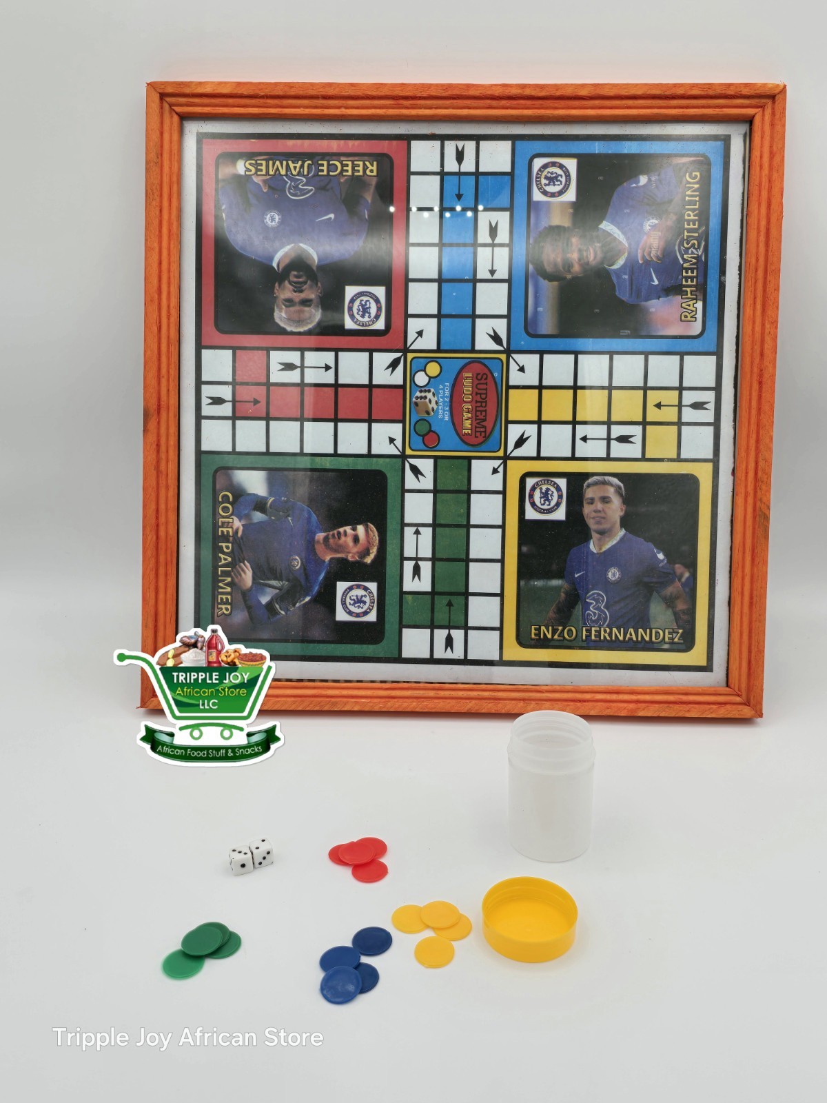 Ludo Board Game 9x 9inches With 2 Dice and Seeds