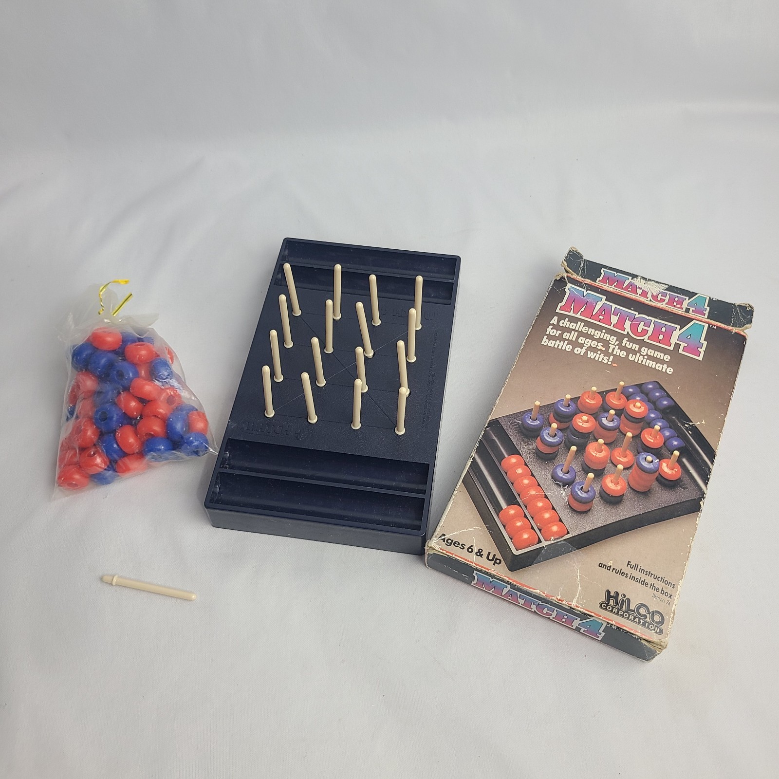 VTG Hilco Match 4 Strategy Board Game The Ultimate Battle of Wits Complete Box