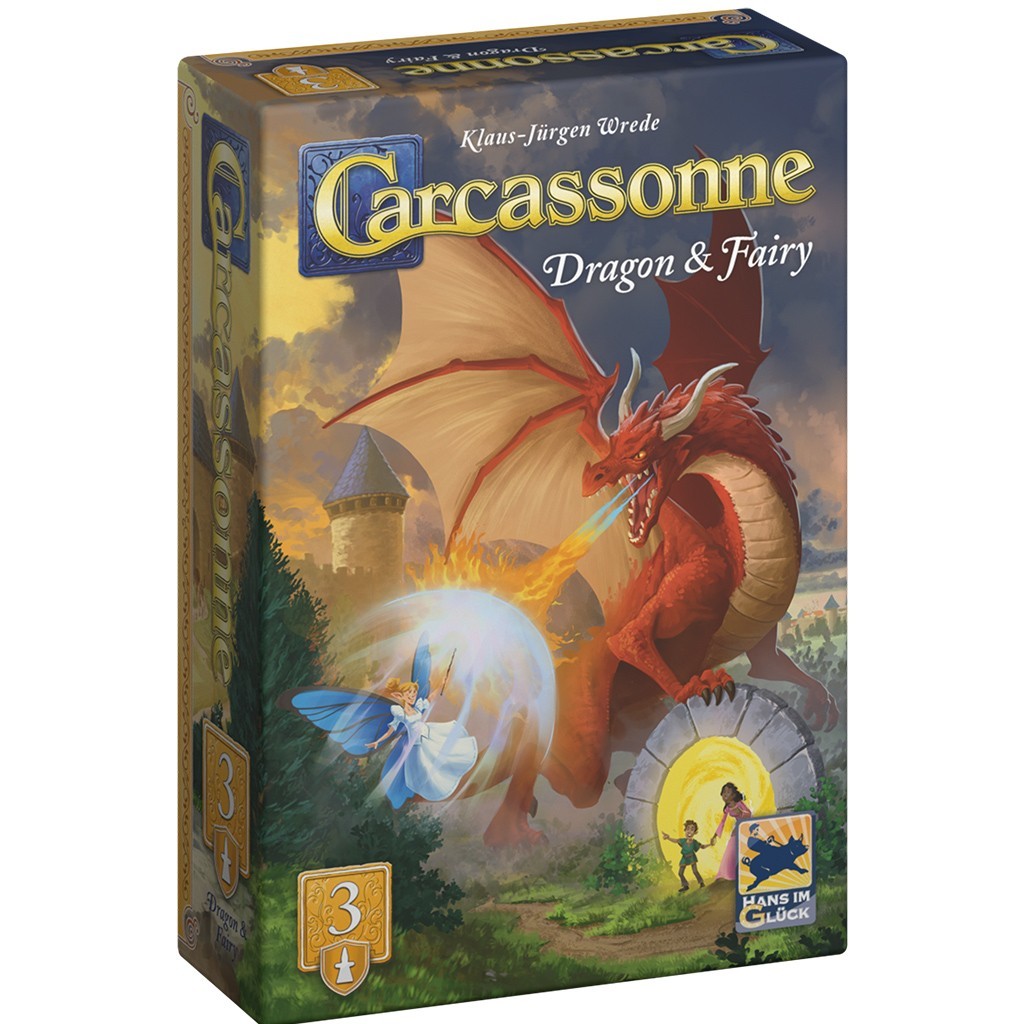Carcassonne v3.1 Dragon & Fairy Expansion #3 Board Game Hans im Glück