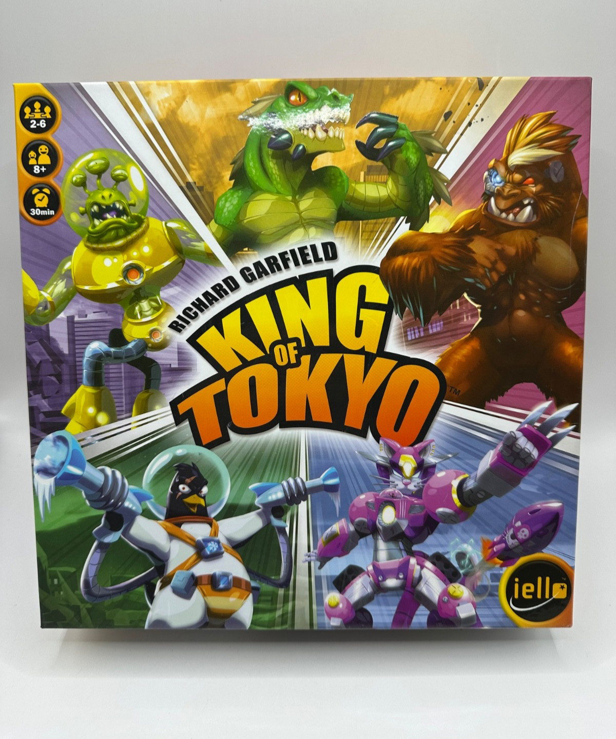King of Tokyo Game Richard Garfield Iello COMPLETE 2-6 Players Ages 8+
