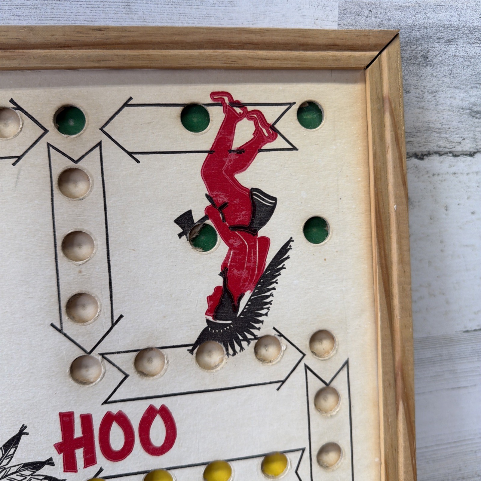 Vintage Creative Ideas Inc. WA HOO Marble Board Game, BOARD ONLY, Gatesville TX