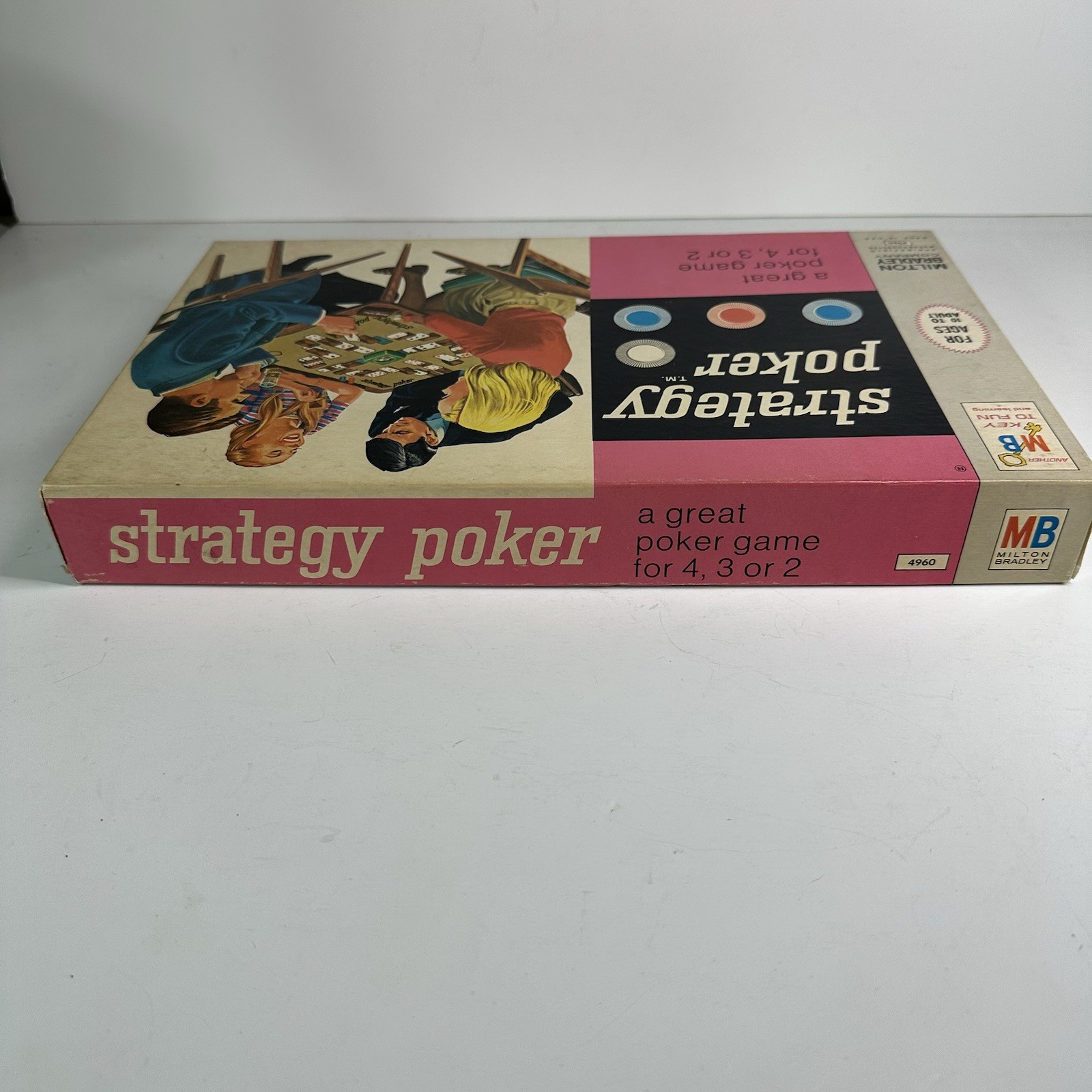 Vintage 1968 Strategy Poker by Milton Bradley #4960 Mint Condition And Complete