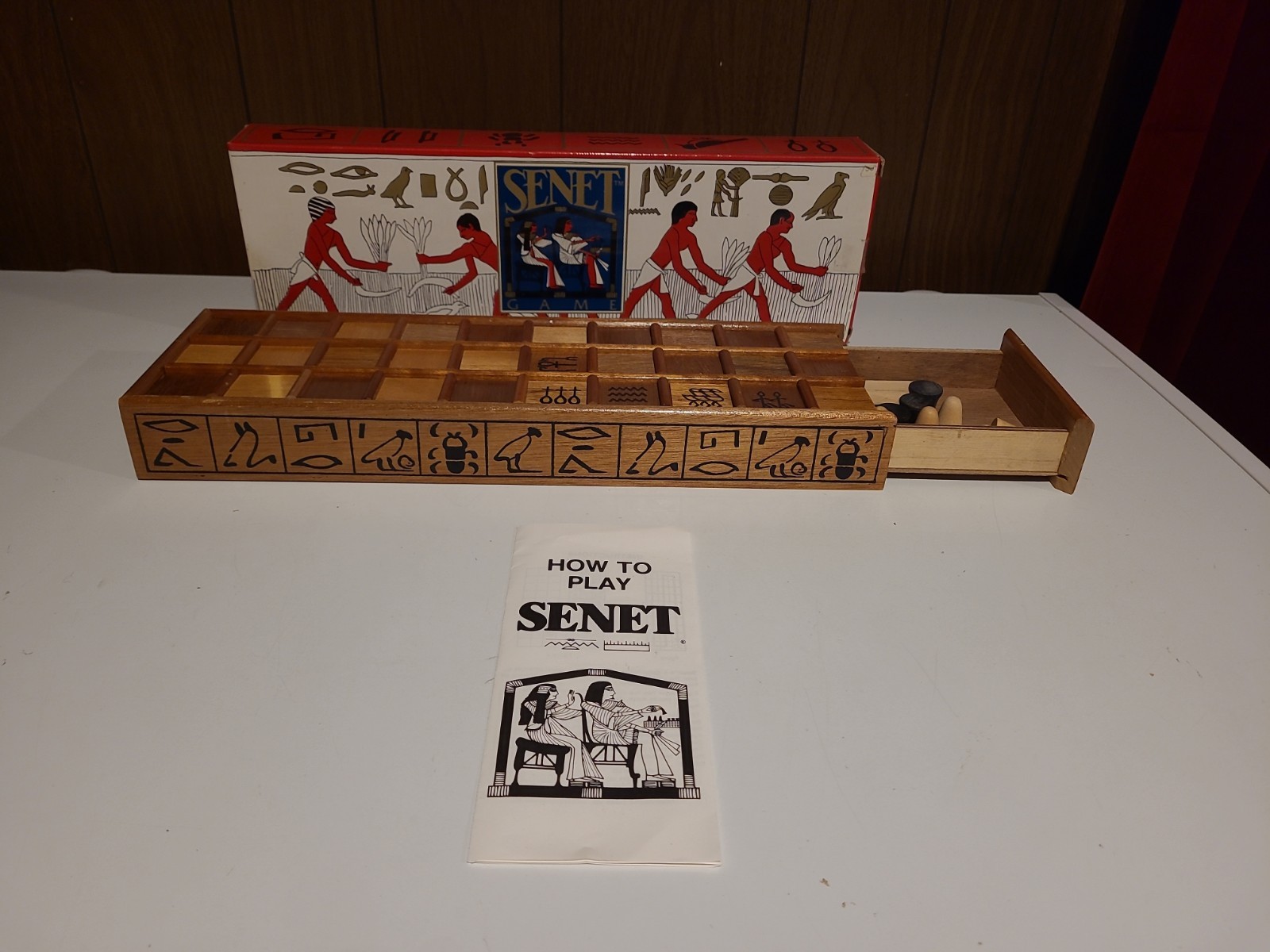 Senet Game Wood Expressions The Favorite Game Of Egyptian Pharaohs Mint Cond