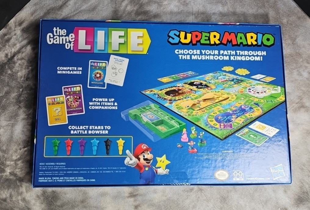 Life: Super Mario Edition board game New** Sealed