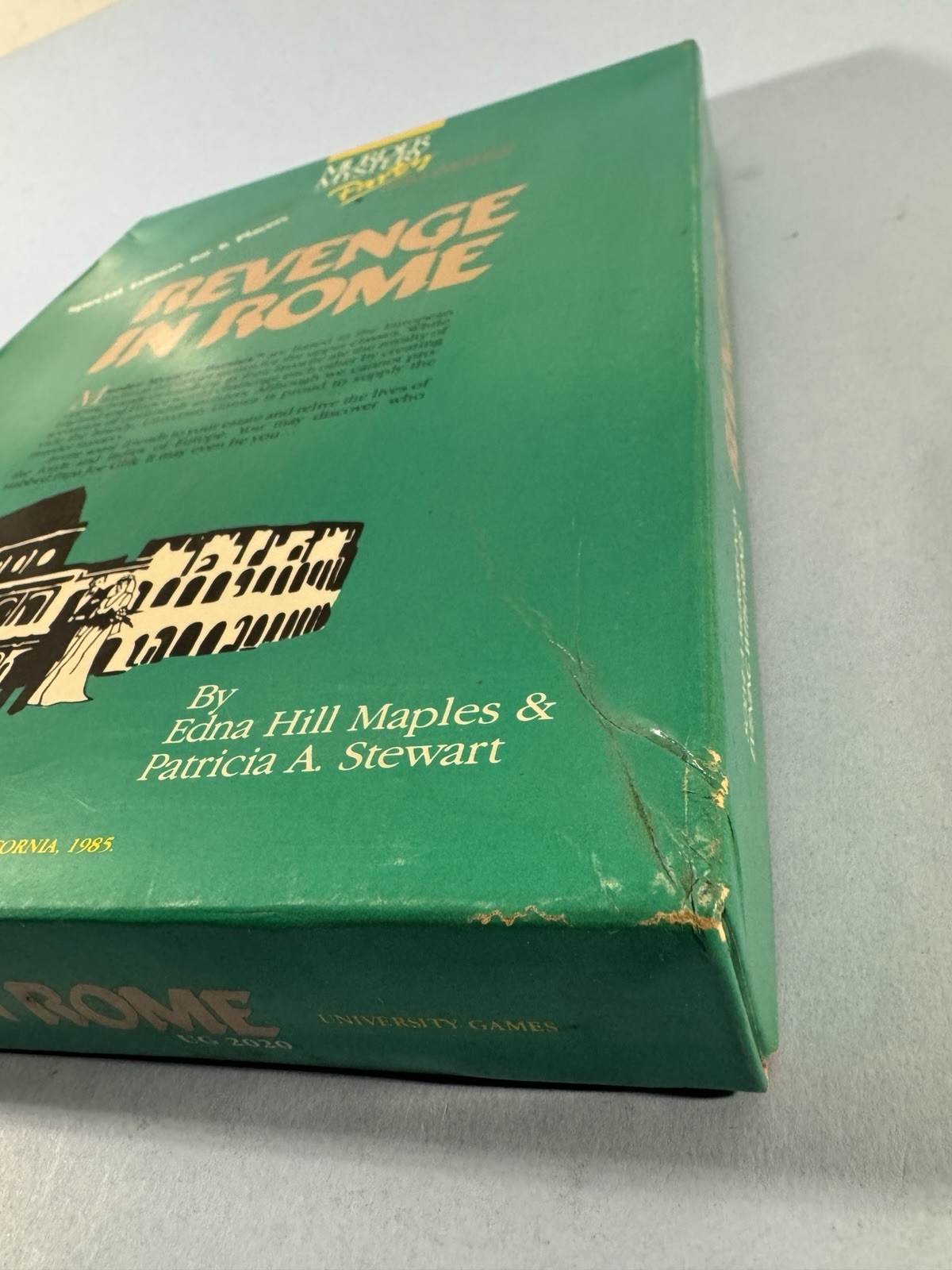Revenge in Rome Murder Mystery Party Kit Role Playing Special Edition Used 1985