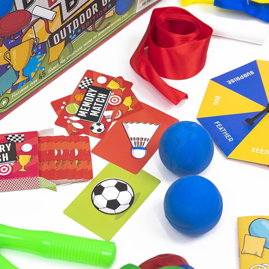 Outdoor Boredom Busting Box – 45 Fun Games for Outdoor Picnic Party Activities