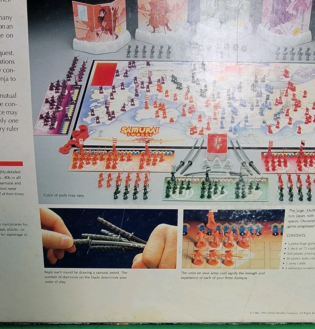 Vintage 1995 Samurai Swords Board Game by Milton Bradley – Complete.