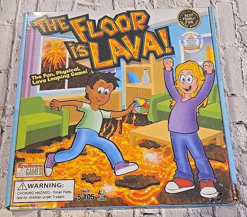 Endless Games, The Floor is Lava Interactive Board Game, Factory Sealed