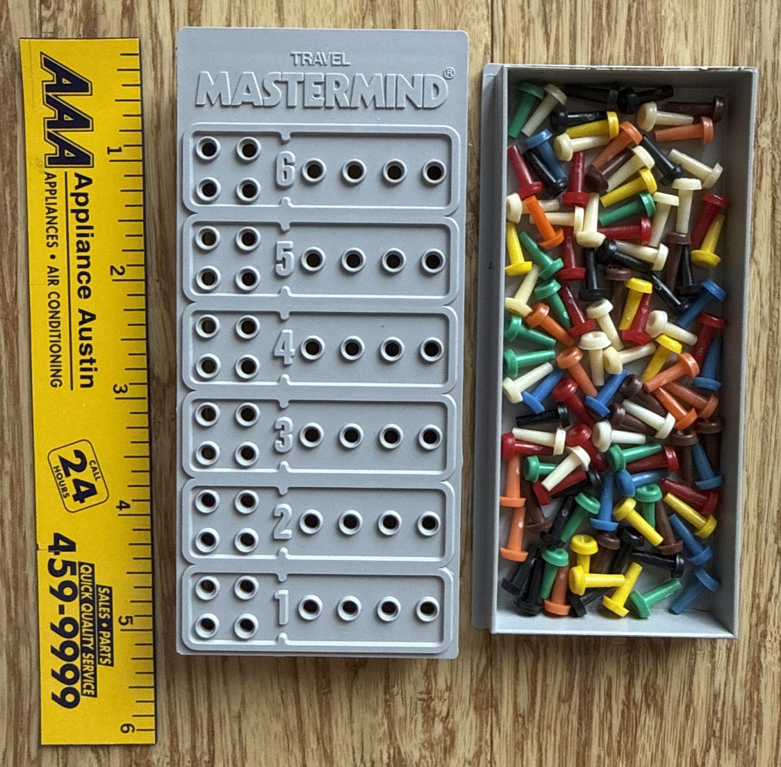 Travel Mastermind Vintage 1988 Pressman Games-To-Go Complete Puzzle Game