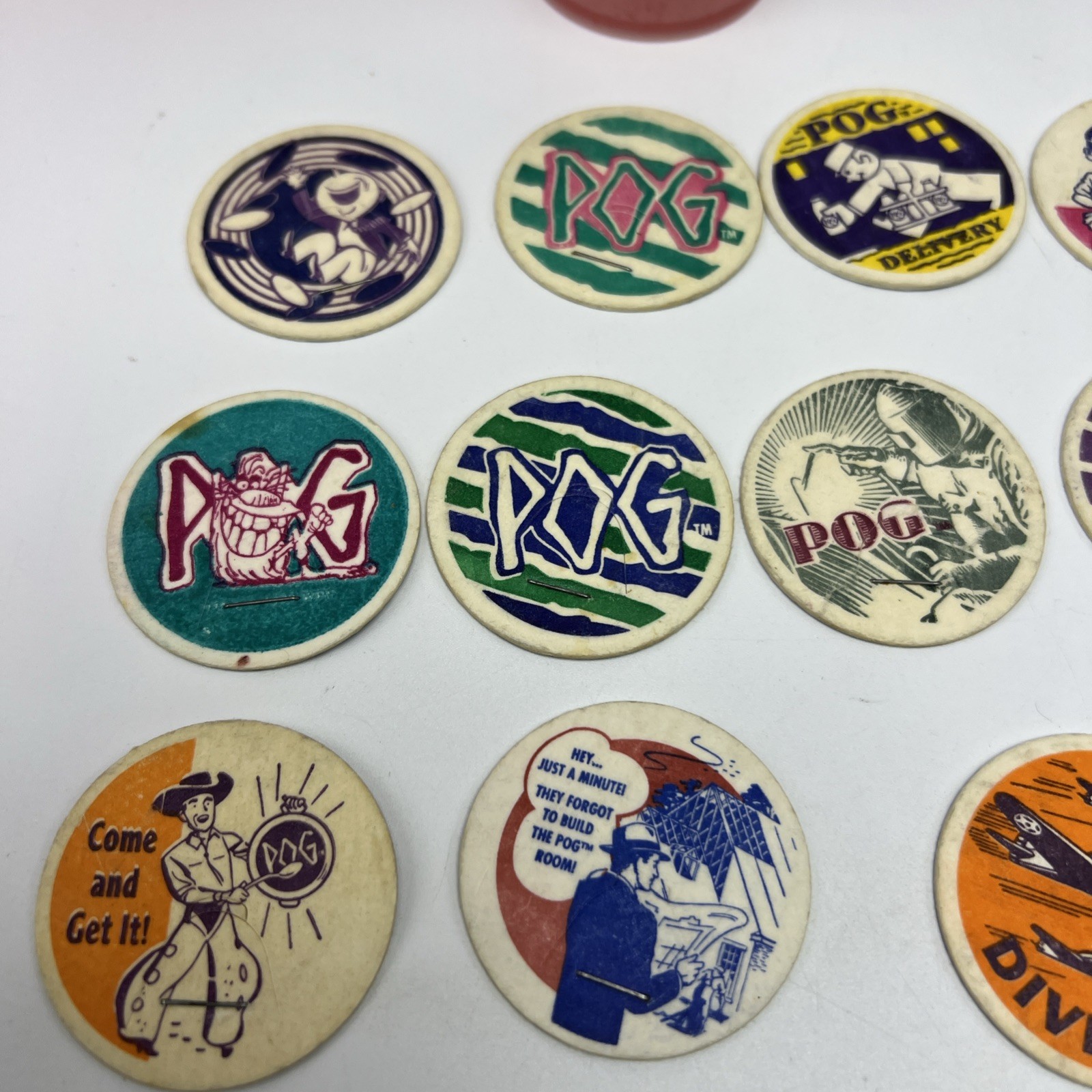 1990s POG – Micro Tournament Game Pack The World Pog Federation Case Plus T4565