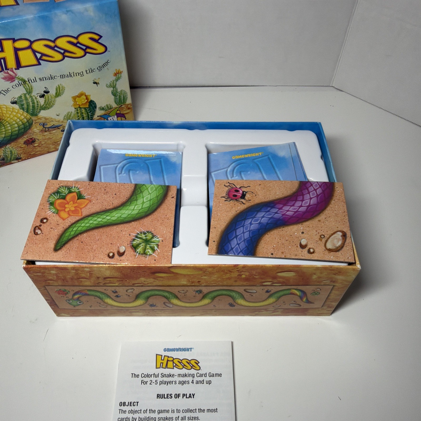 Gamewright Hisss Snake Matching Tile Game Complete Family Kids