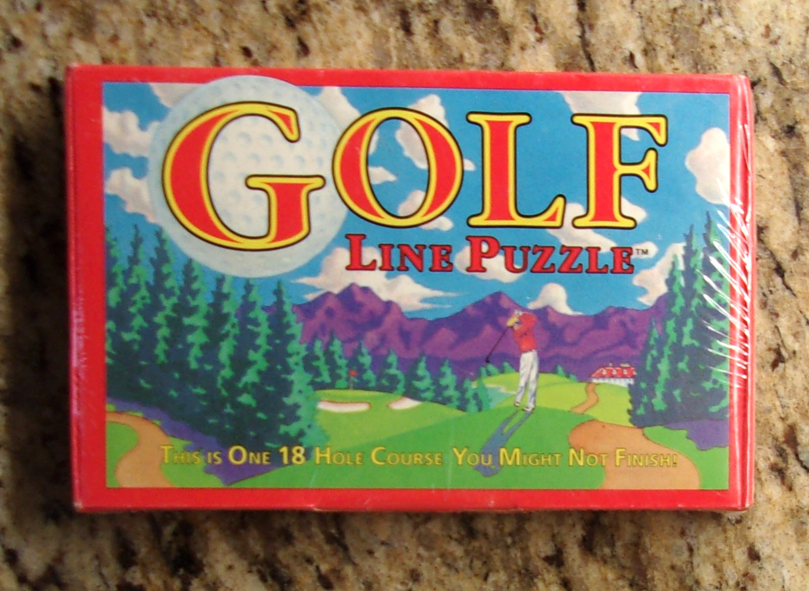 GOLF LINE PUZZLE Binary Arts 1994 Puzzle Cards Game NEW / Sealed NOT a Jigsaw