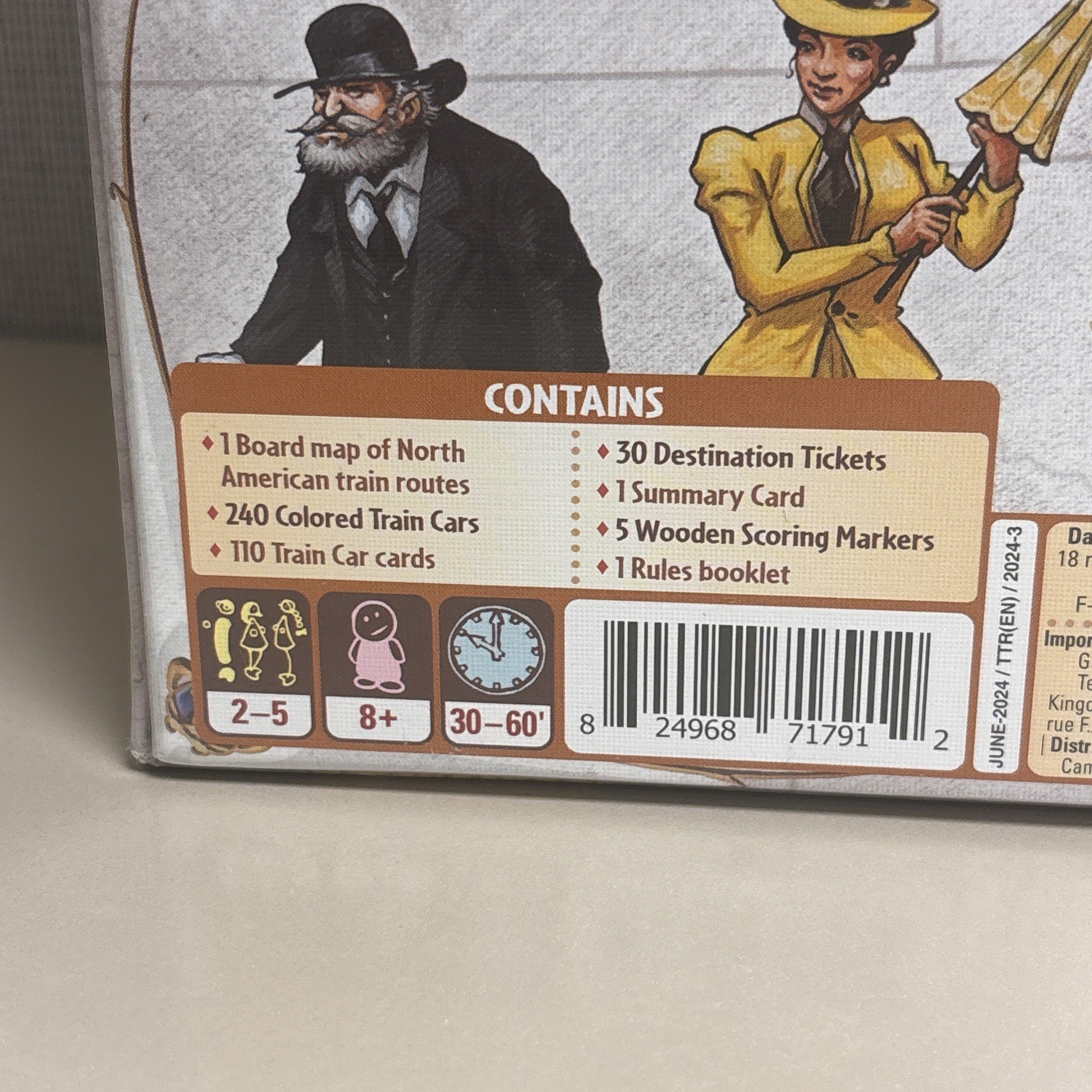 Ticket to Ride Board Game – A Cross-Country Train Adventure.(N.O.B)