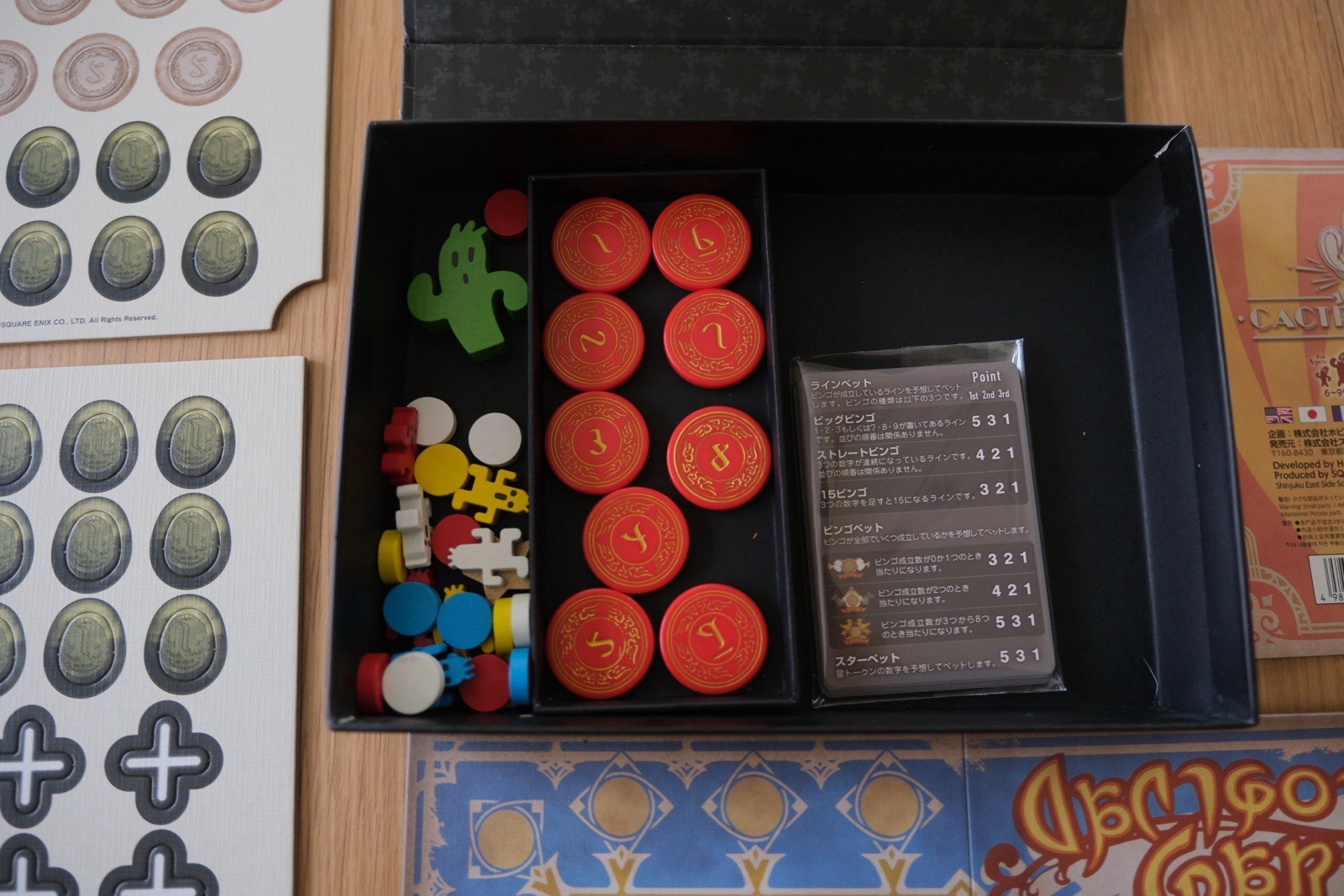 Square Enix Final Fantasy XIV Cactpot Party Fantasy Board Game Complete Set